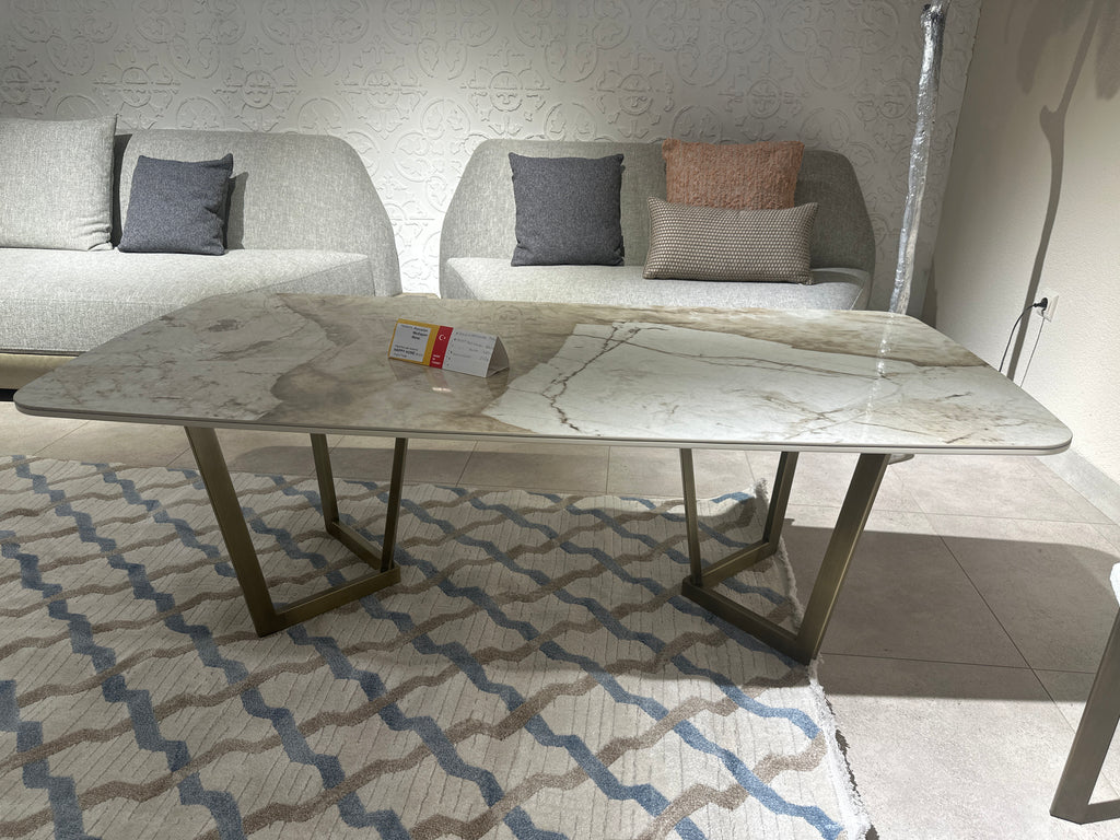 Patigonia Tavolin mesi 160x80 krem ​​kafe kavis dyz elips
