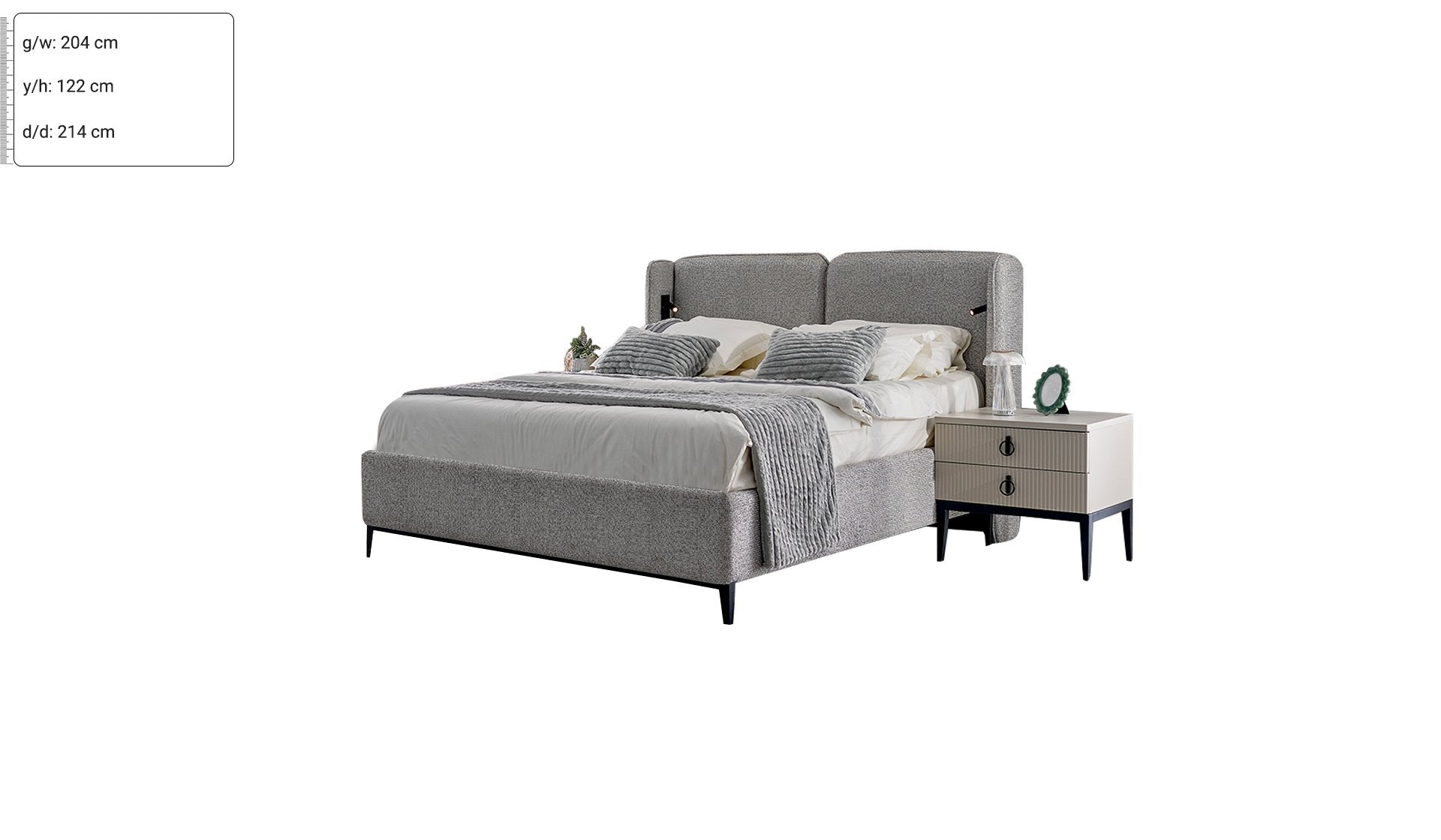 Defne Premium Bed Withaut bench