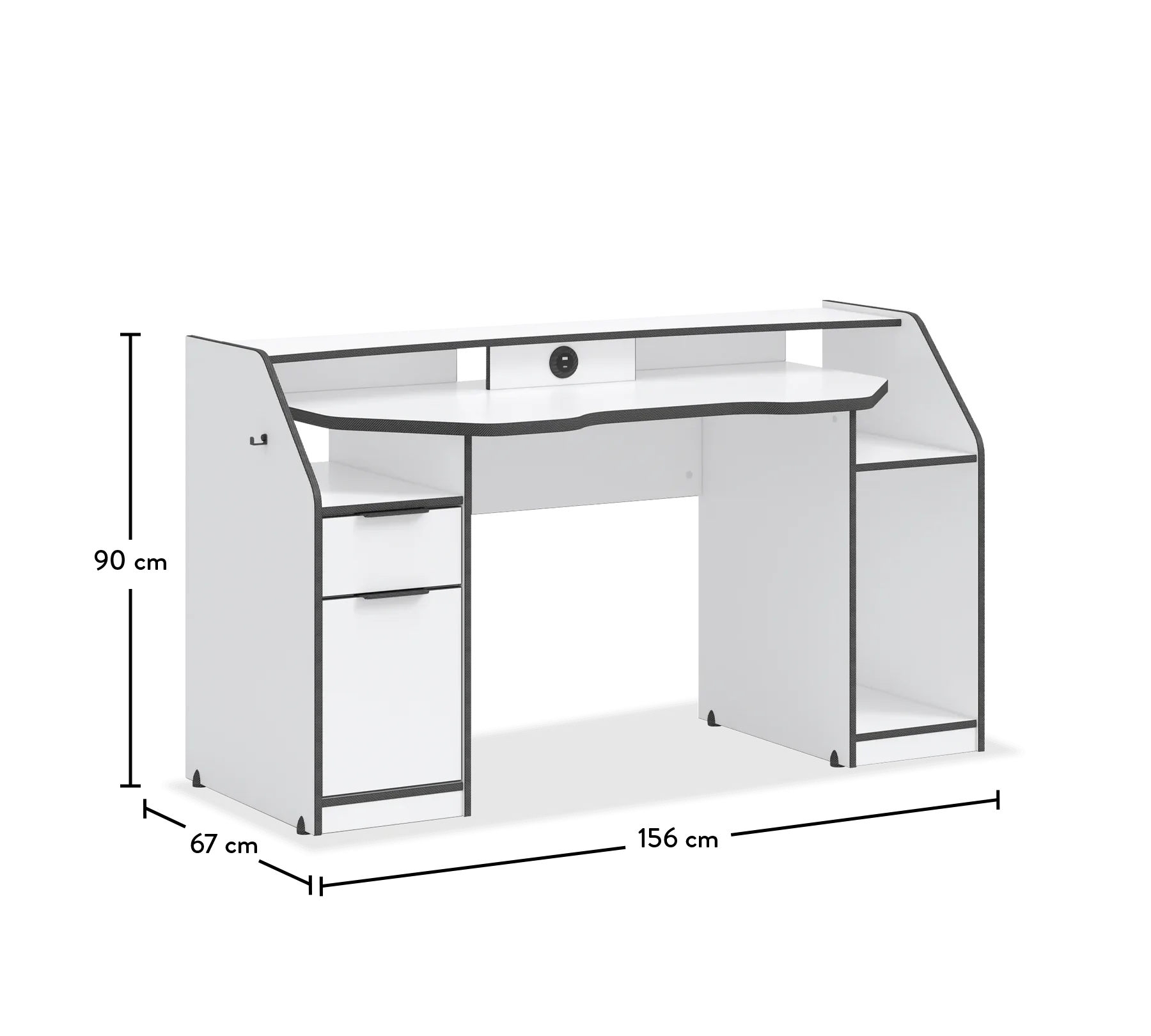 Tavolinë Gaming WHITE