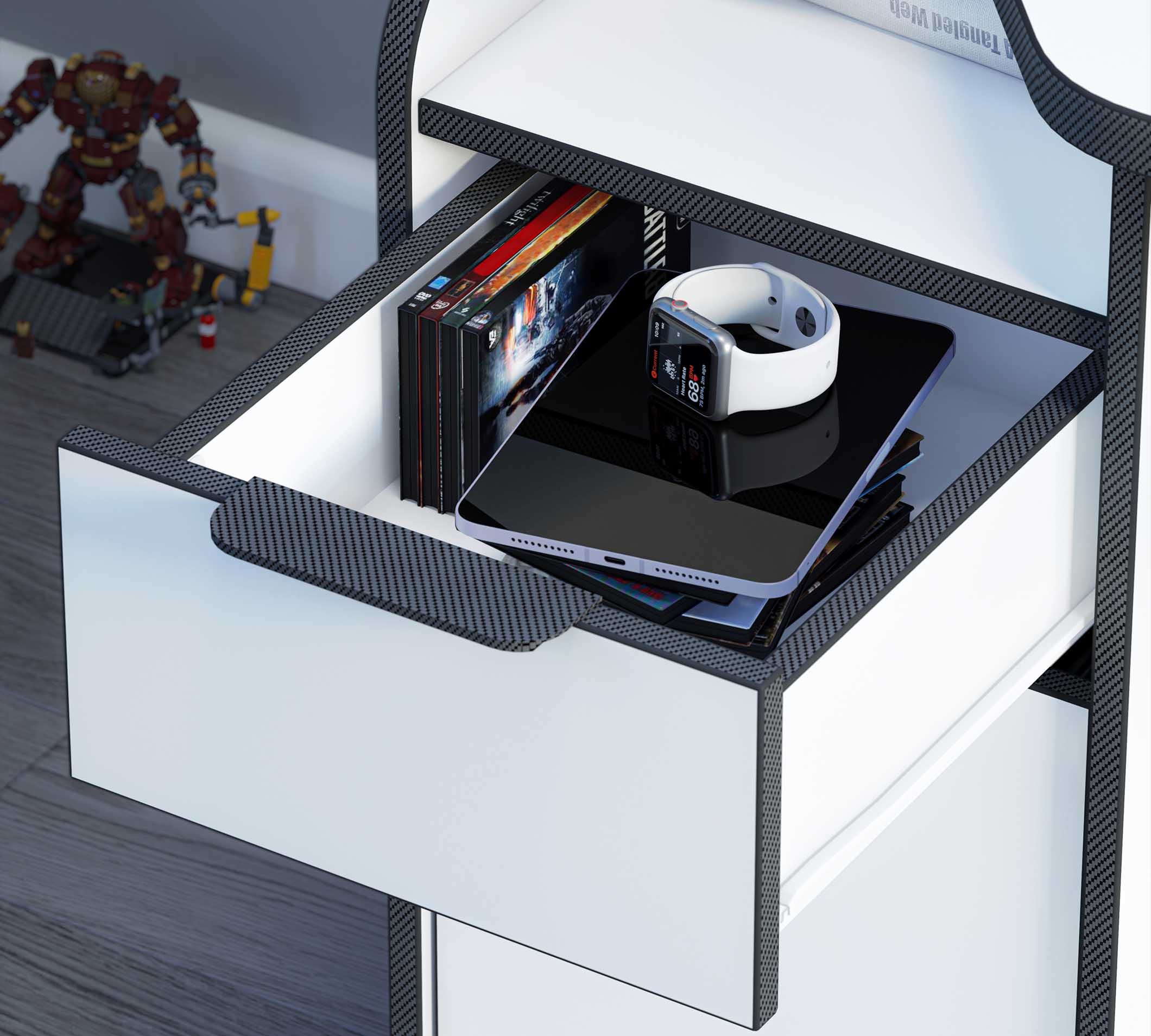 Tavolinë Gaming WHITE
