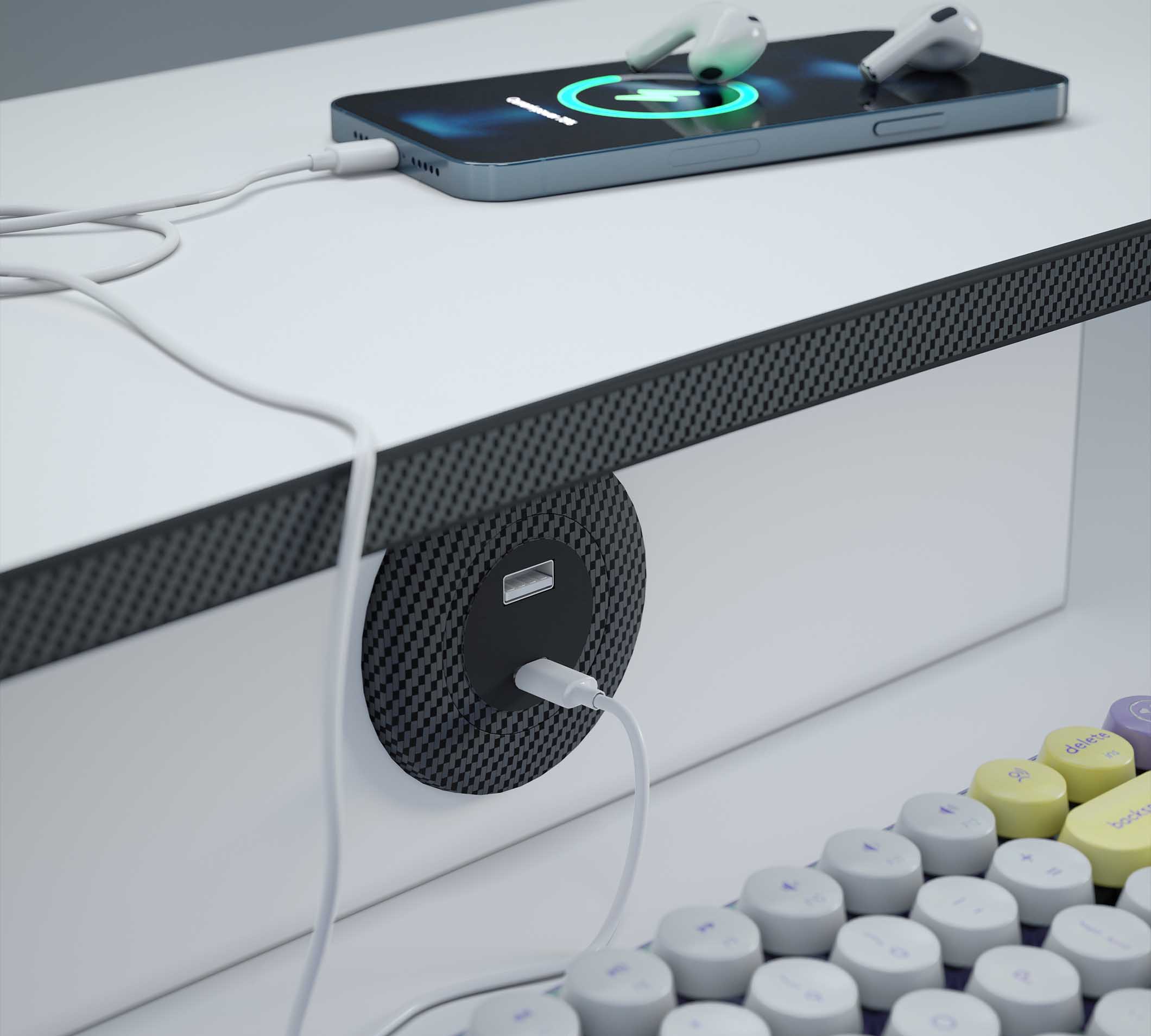 Tavolinë Gaming WHITE