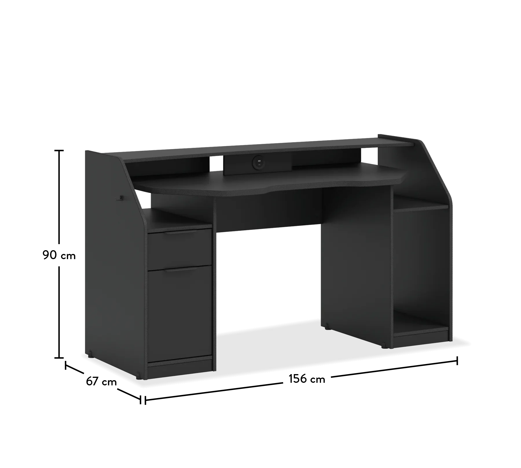 Tavolinë Gaming BLACK