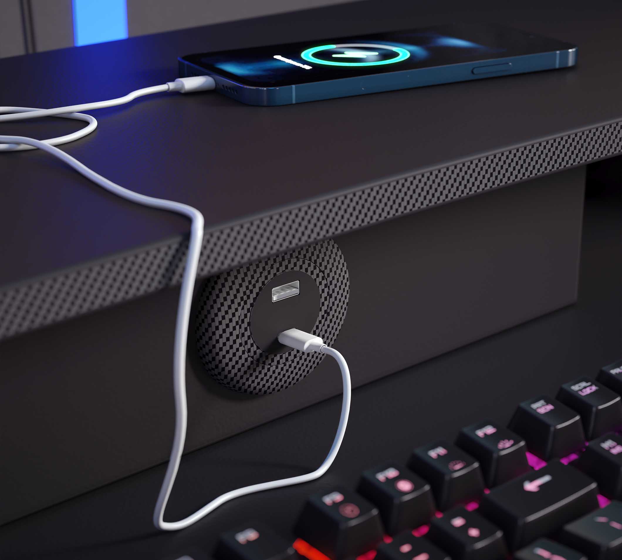 Tavolinë Gaming BLACK