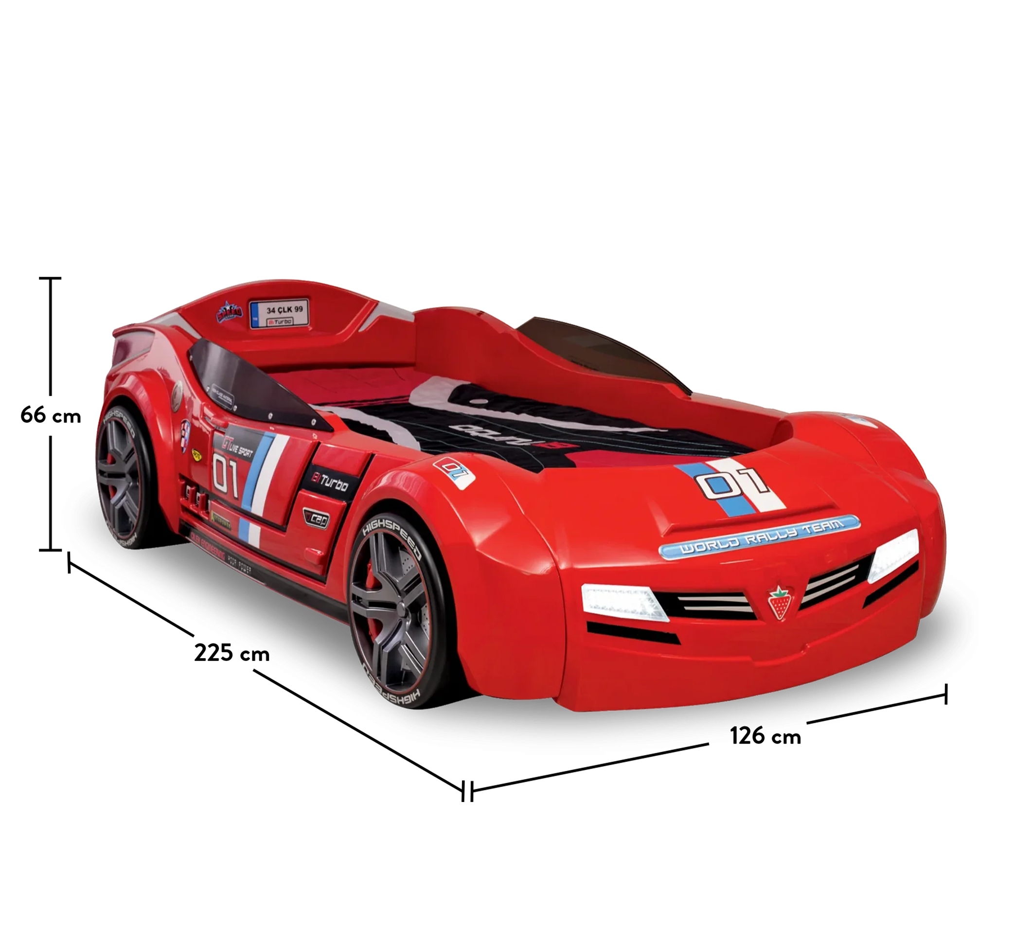 Biturbo Car Bed (Red)
