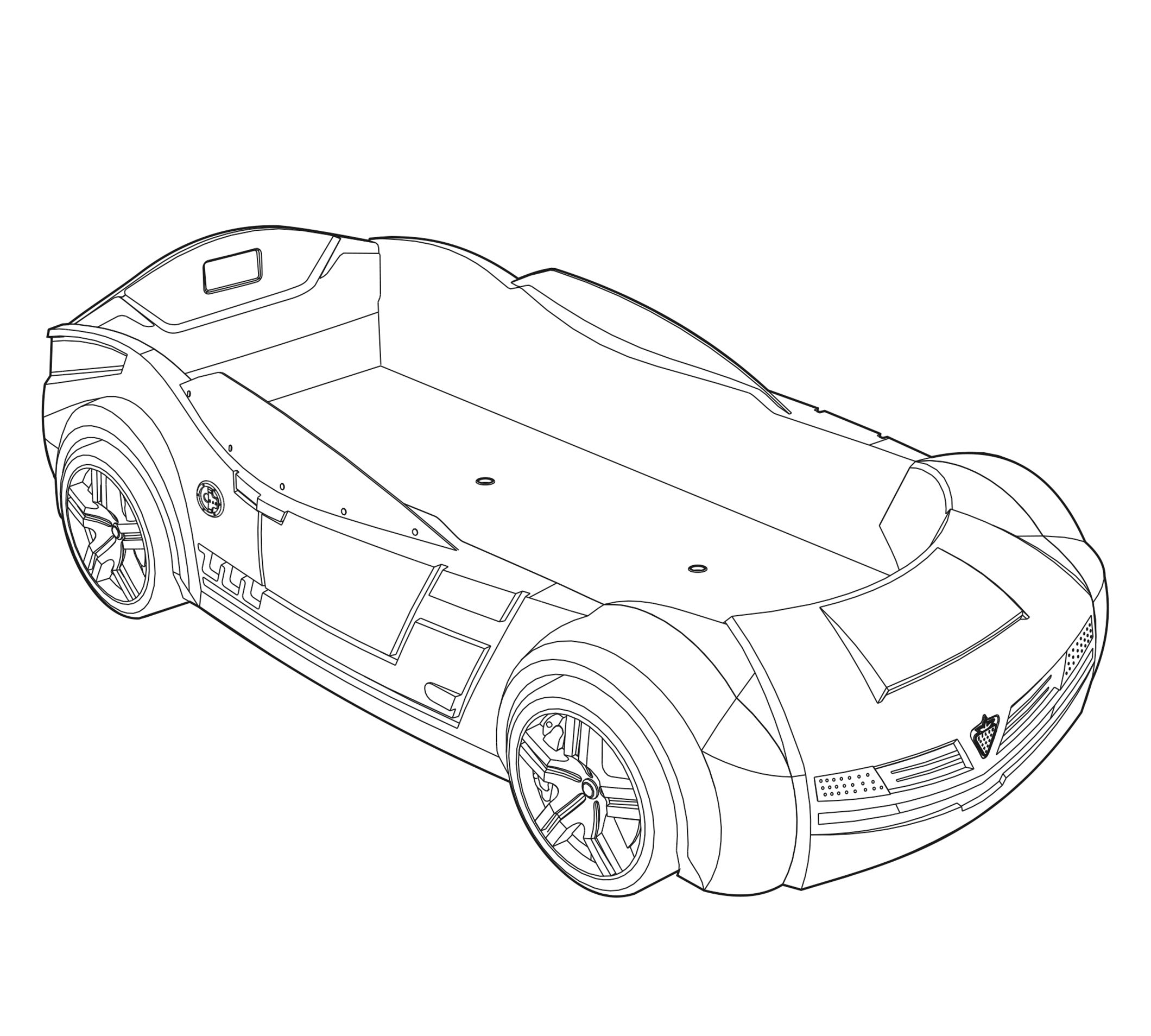 Biturbo Car Bed (white)