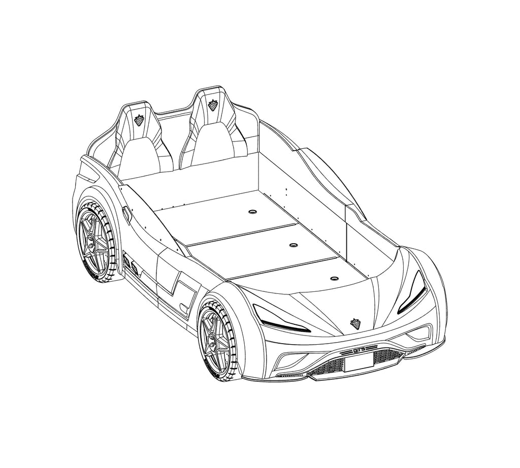 Gts Car Bed (White)