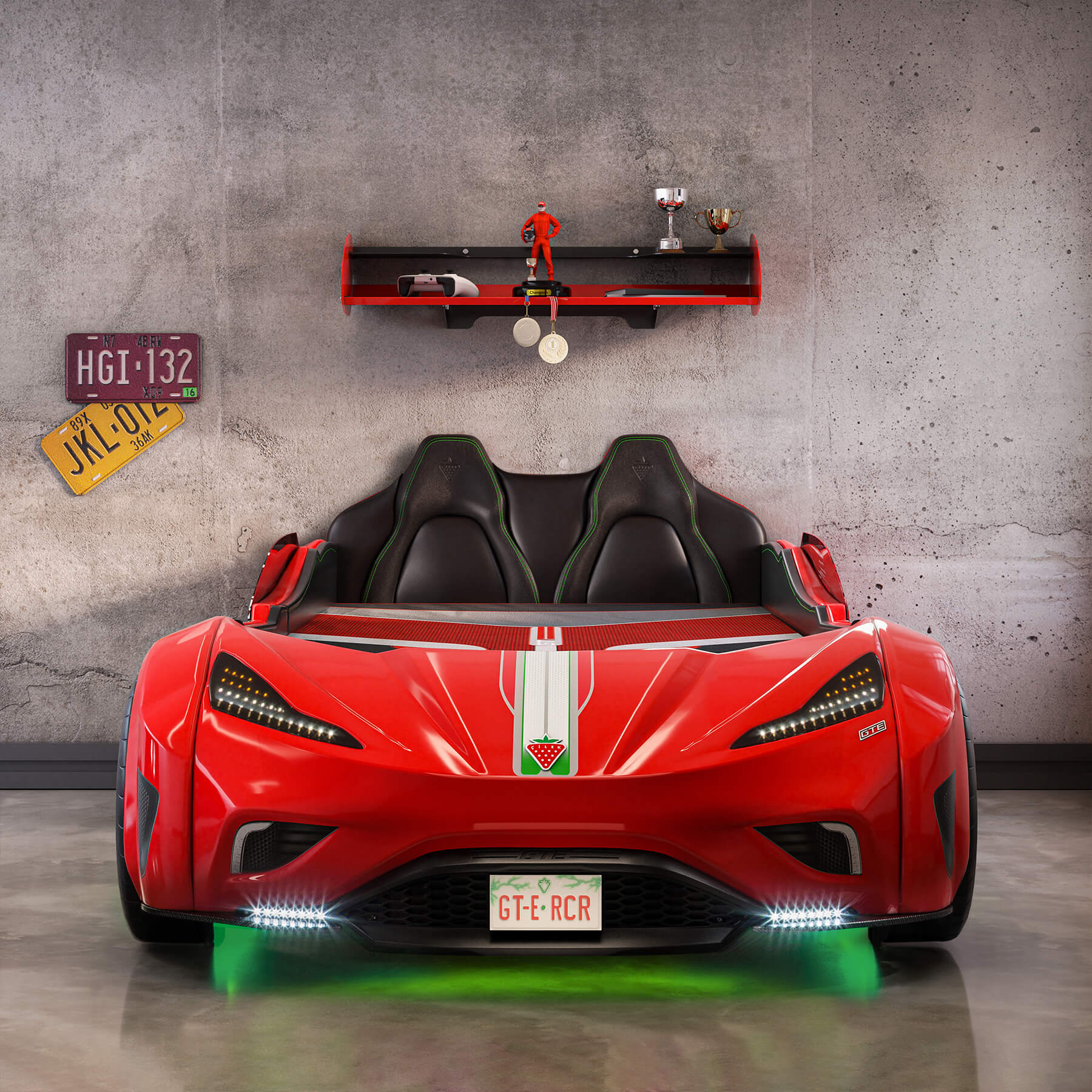 GTS Car Bed Red (99x191 cm)
