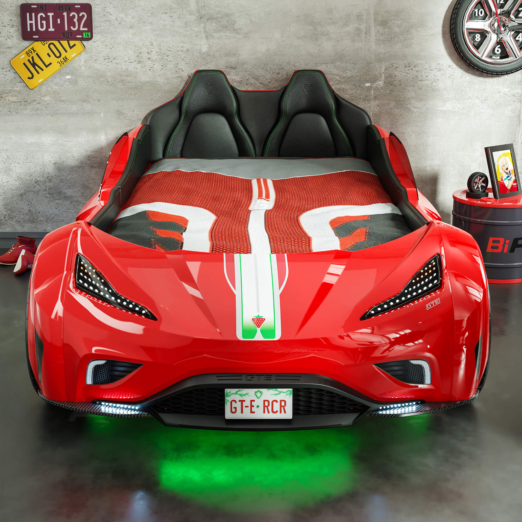 GTS Car Bed Red (99x191 cm)