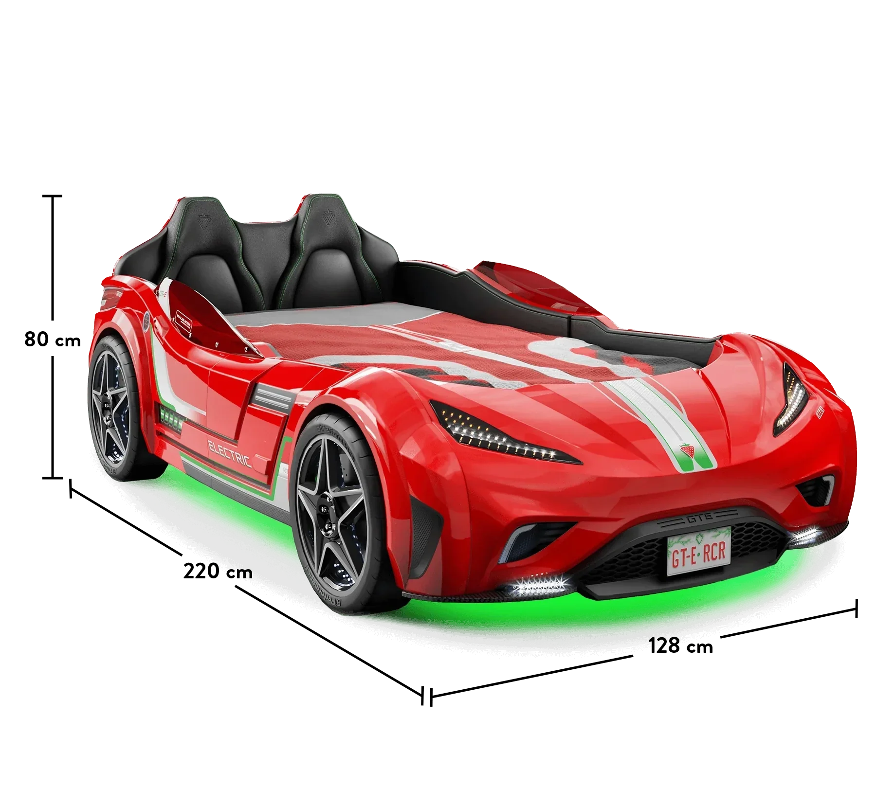 GTS Car Bed Red (99x191 cm)