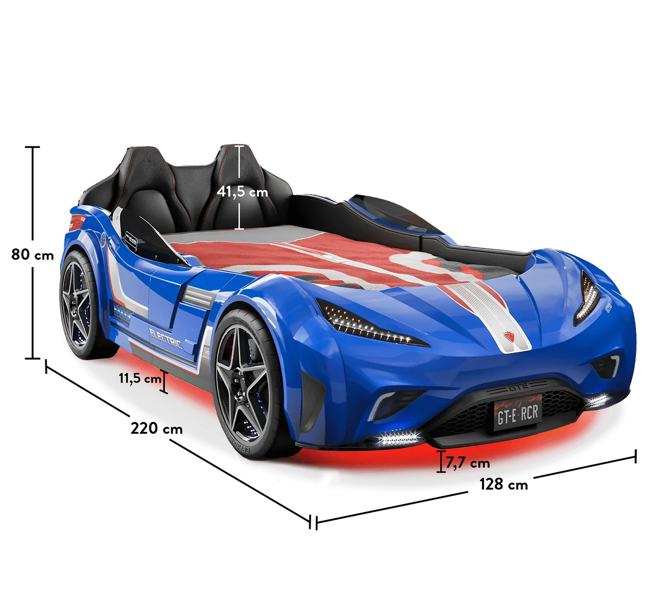 GTS Car Beds (Blu) (99x191 cm)