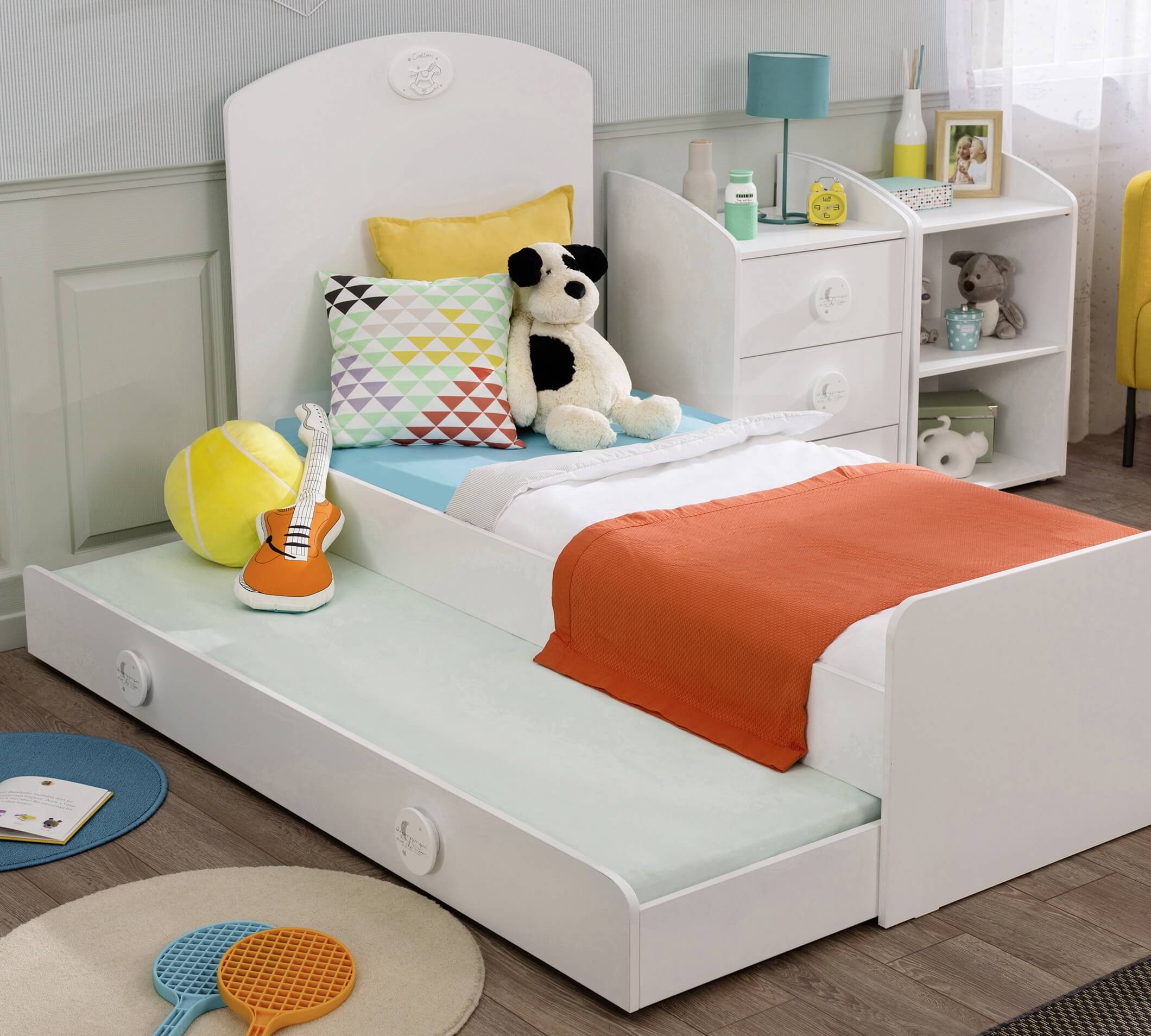 BABY COTTON SL Shtrat Fëmijësh që rritet (+ Shtrati i prindërve) (80x180 cm)