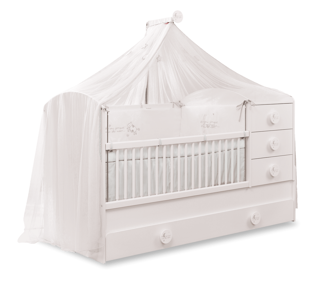 BABY COTTON SL Shtrat Fëmijësh që rritet (+ Shtrati i prindërve) (80x180 cm)