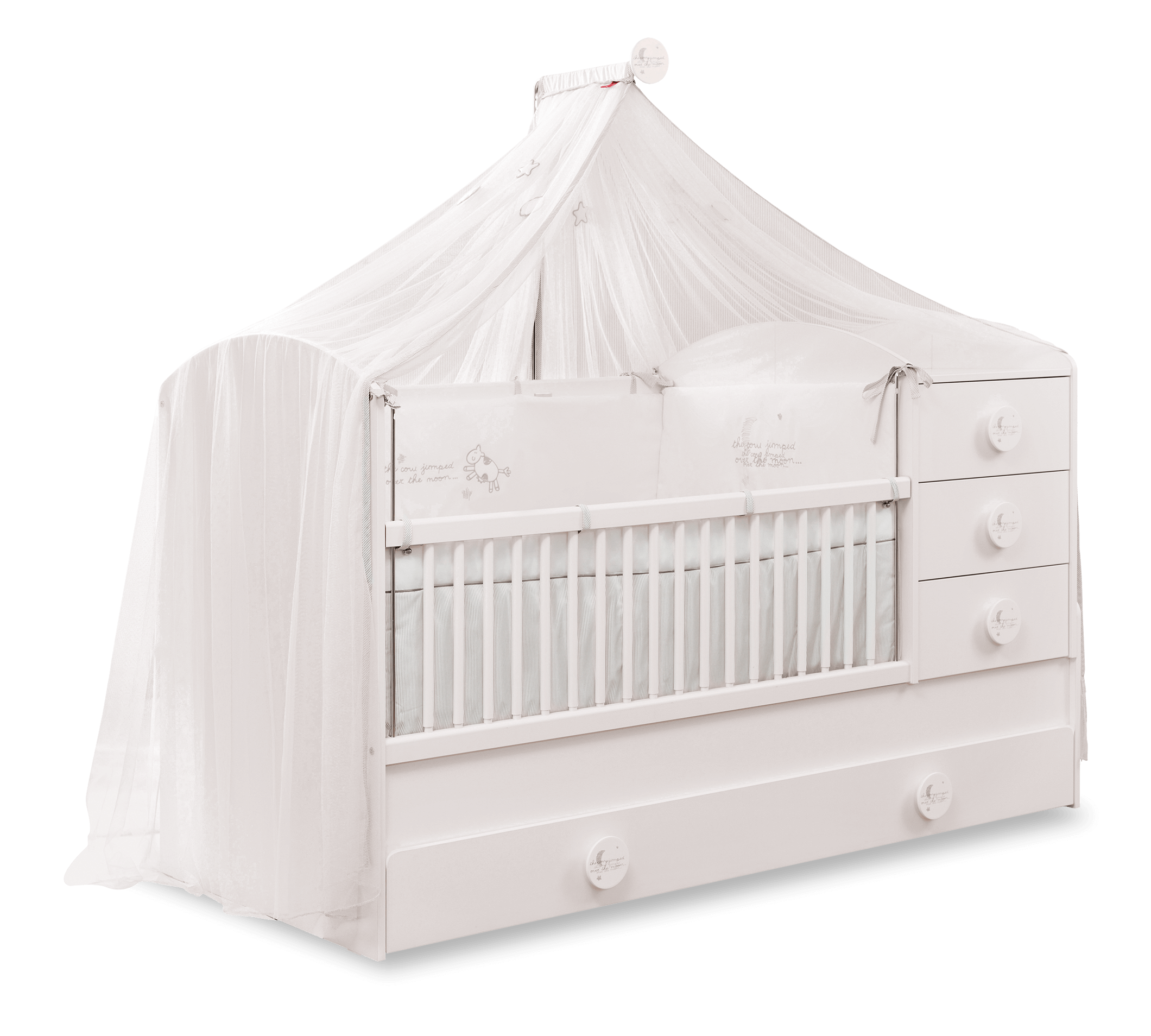 BABY COTTON SL Shtrat Fëmijësh që rritet (+ Shtrati i prindërve) (80x180 cm)