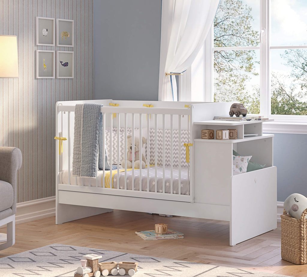 BABY COTTON Shtrat Fëmijësh që rritet + Tavolinë pune (70x115-70x145 cm)