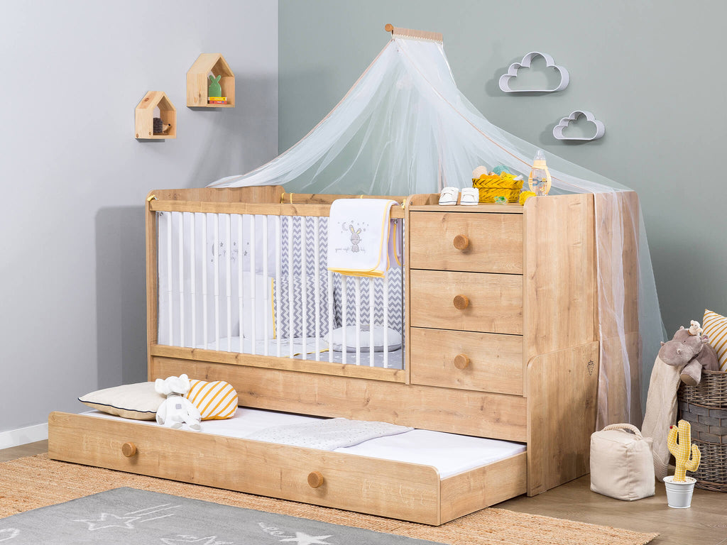 Baby Mocha Shtrat i bebave që më nënshtrohet për prindin (80x180 cm)