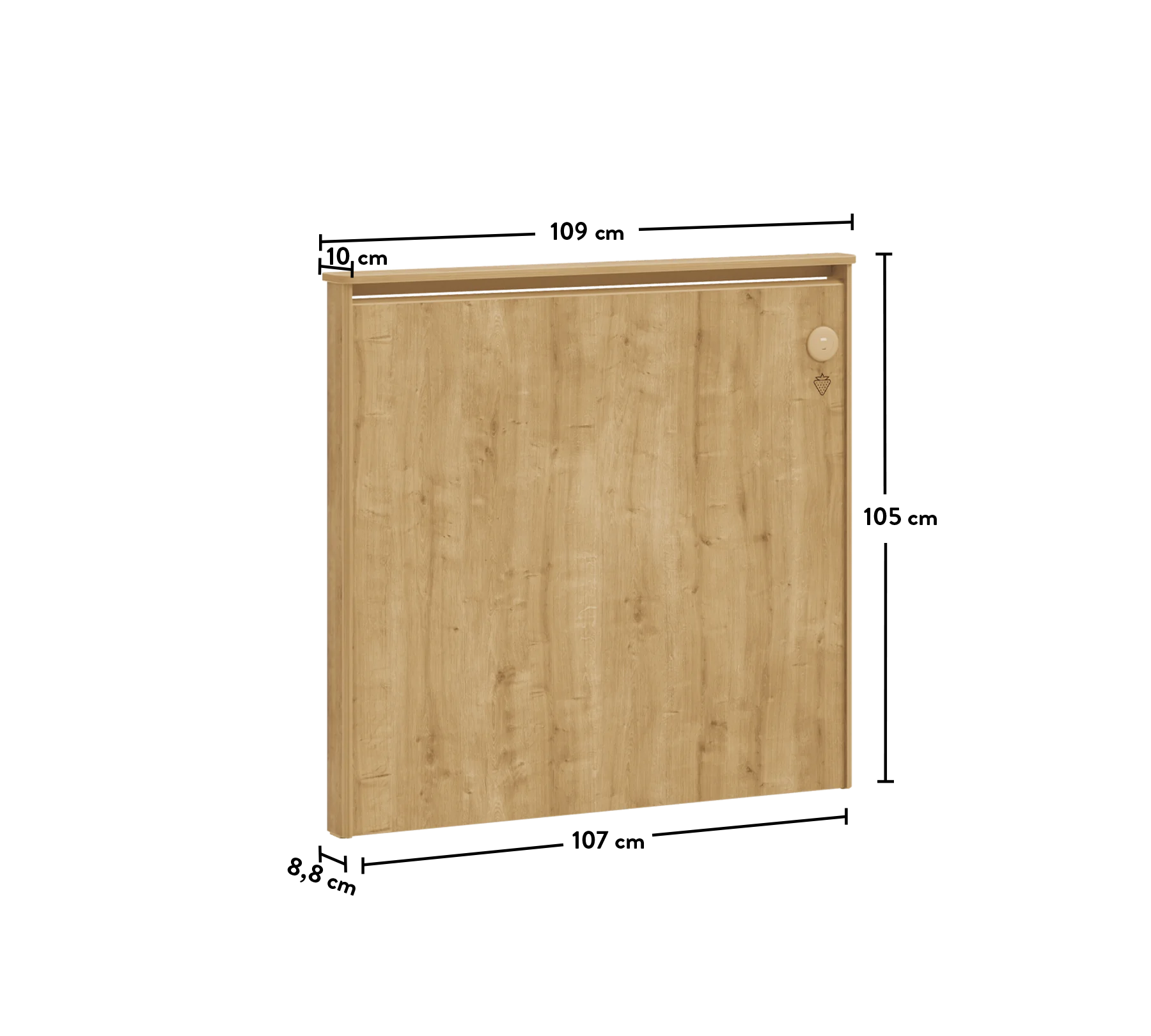 Mocha Kokë shtrati i rrafshët (100 cm)