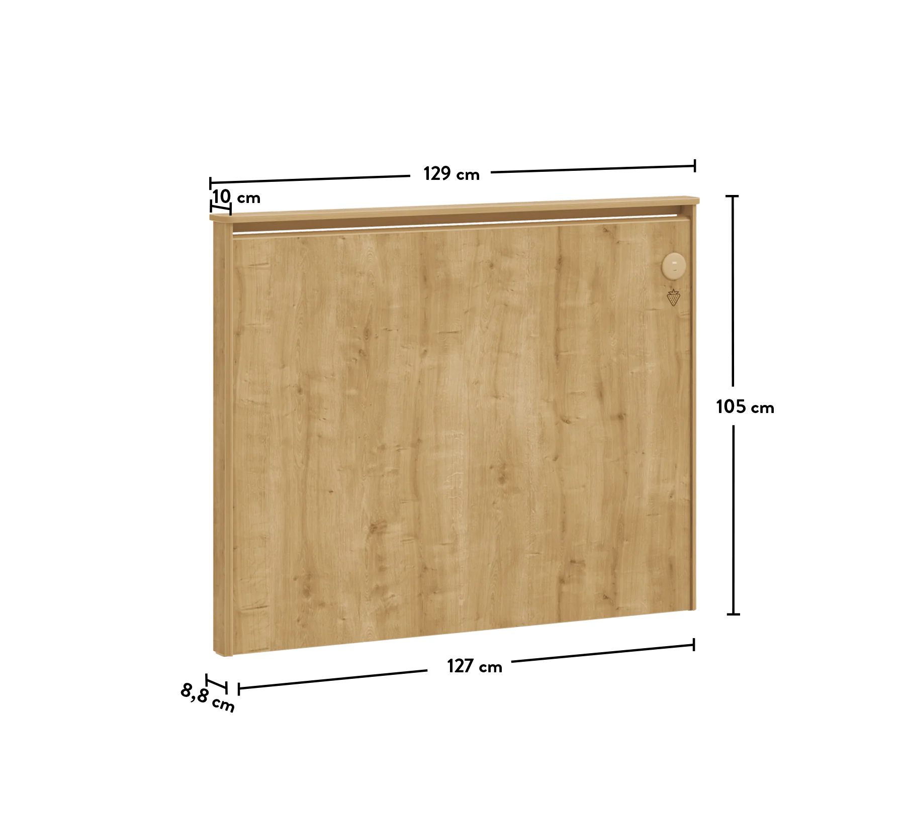 Mocha Kokë shtrati i rrafshët (120 cm)