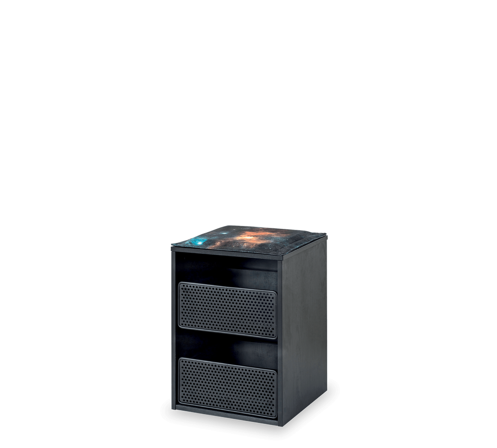 Dark Metal Tabure me Fijoka (caison)