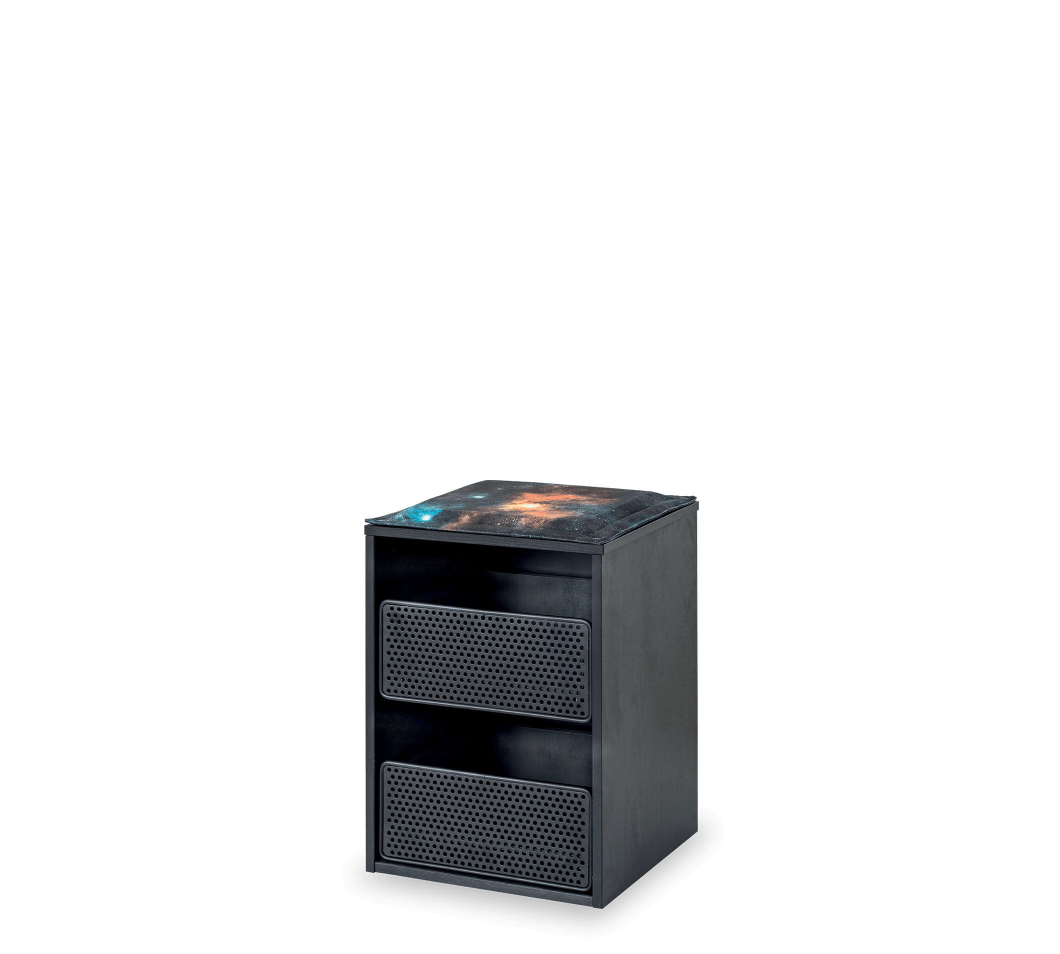Dark Metal Tabure me Fijoka (caison)