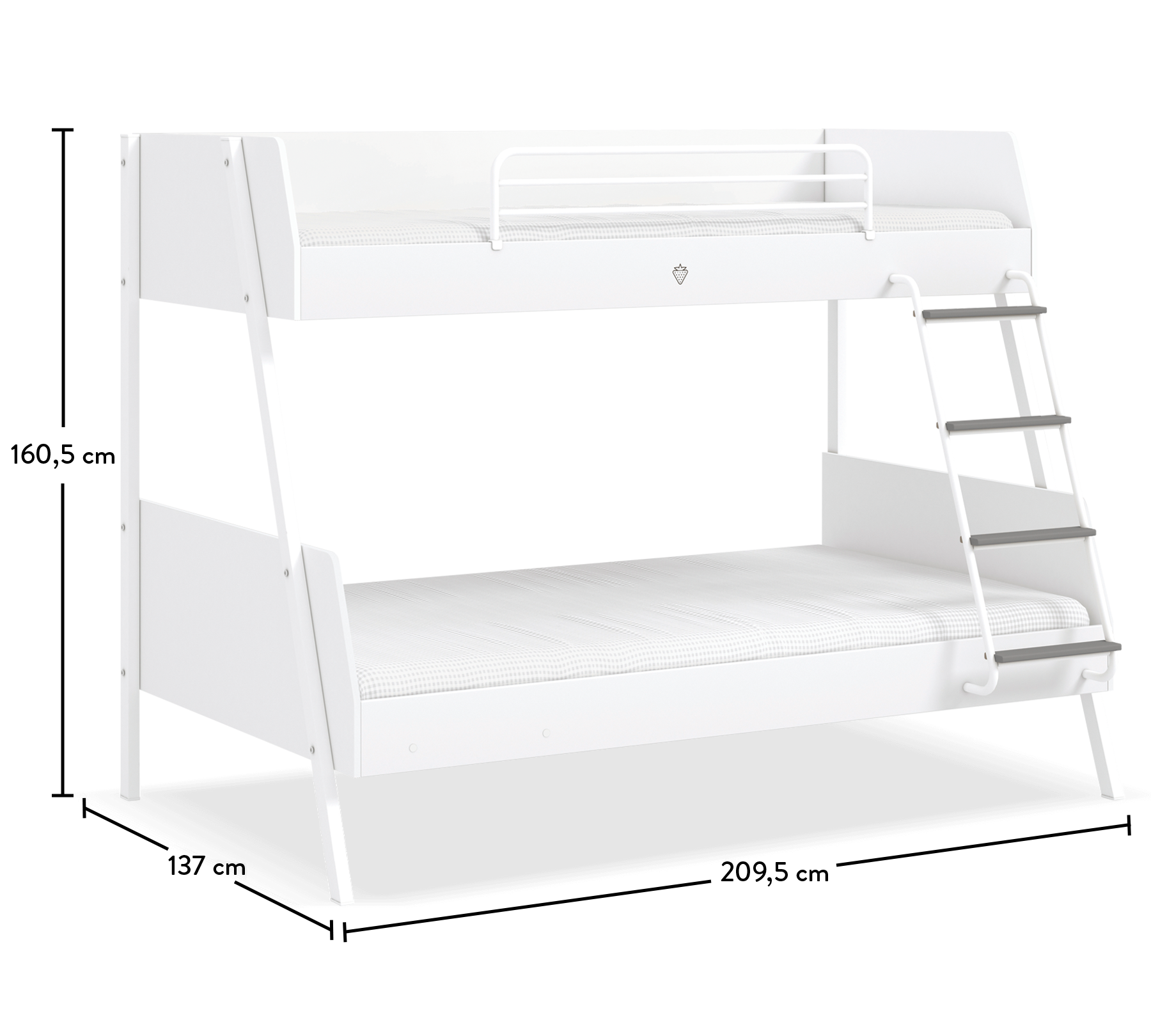 White Shtrat marinari i gjerë (dy katsh)(90x200-120x200cm)
