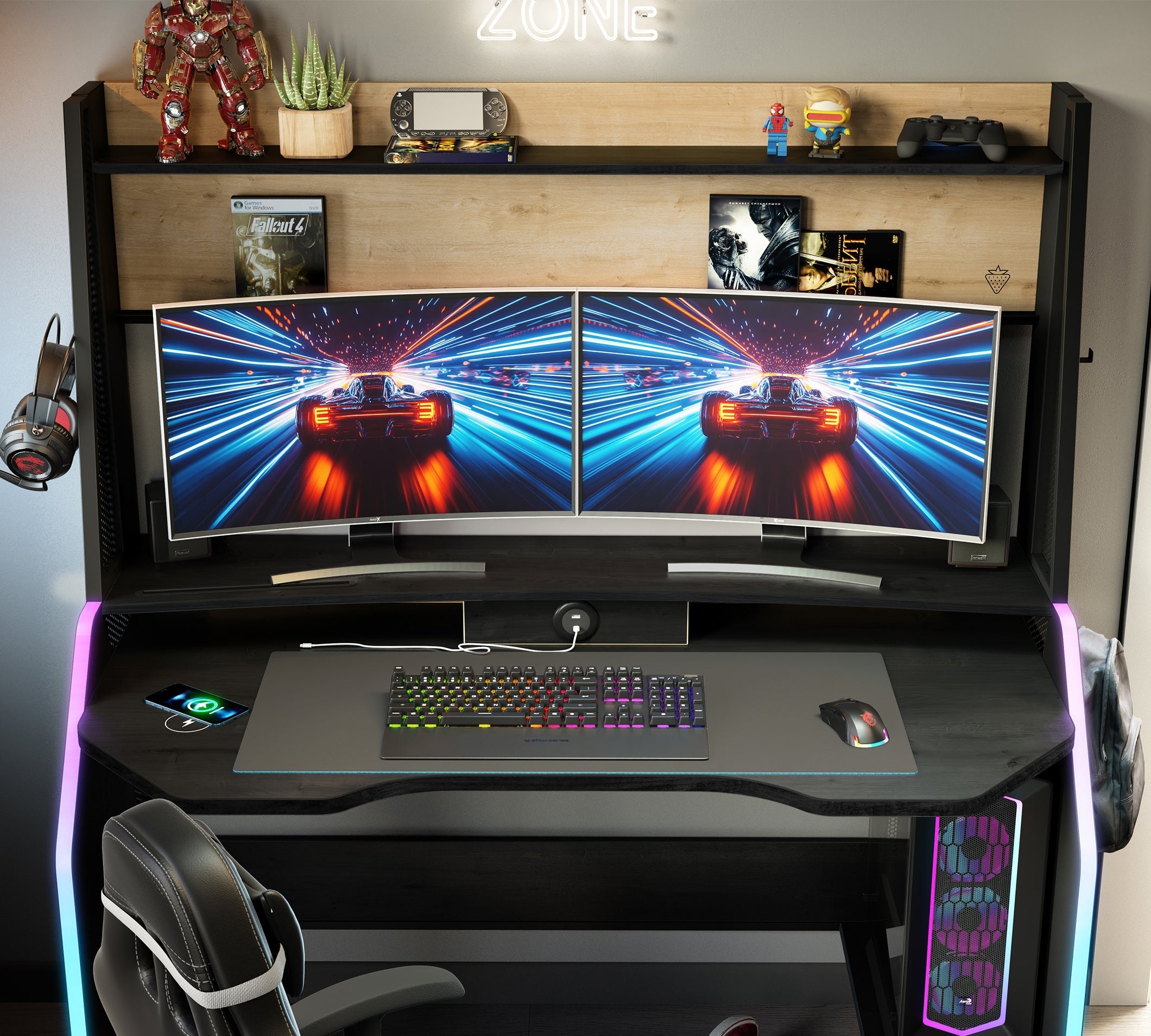 Black Gaming Tavolinë