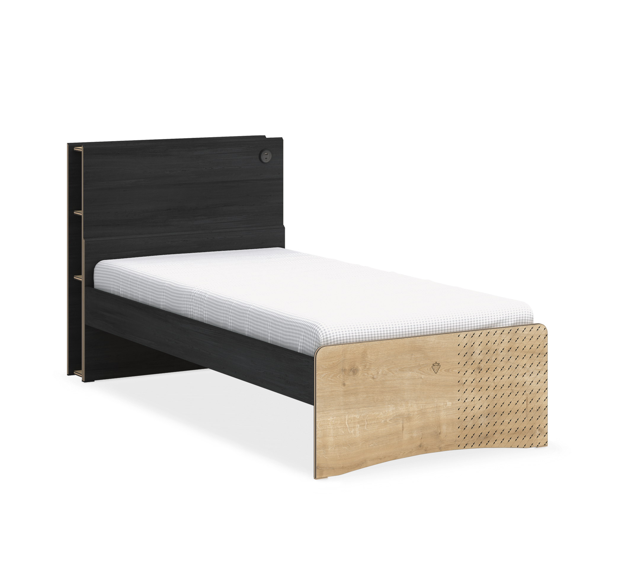 Black Kokë shtrati raft (100 cm)