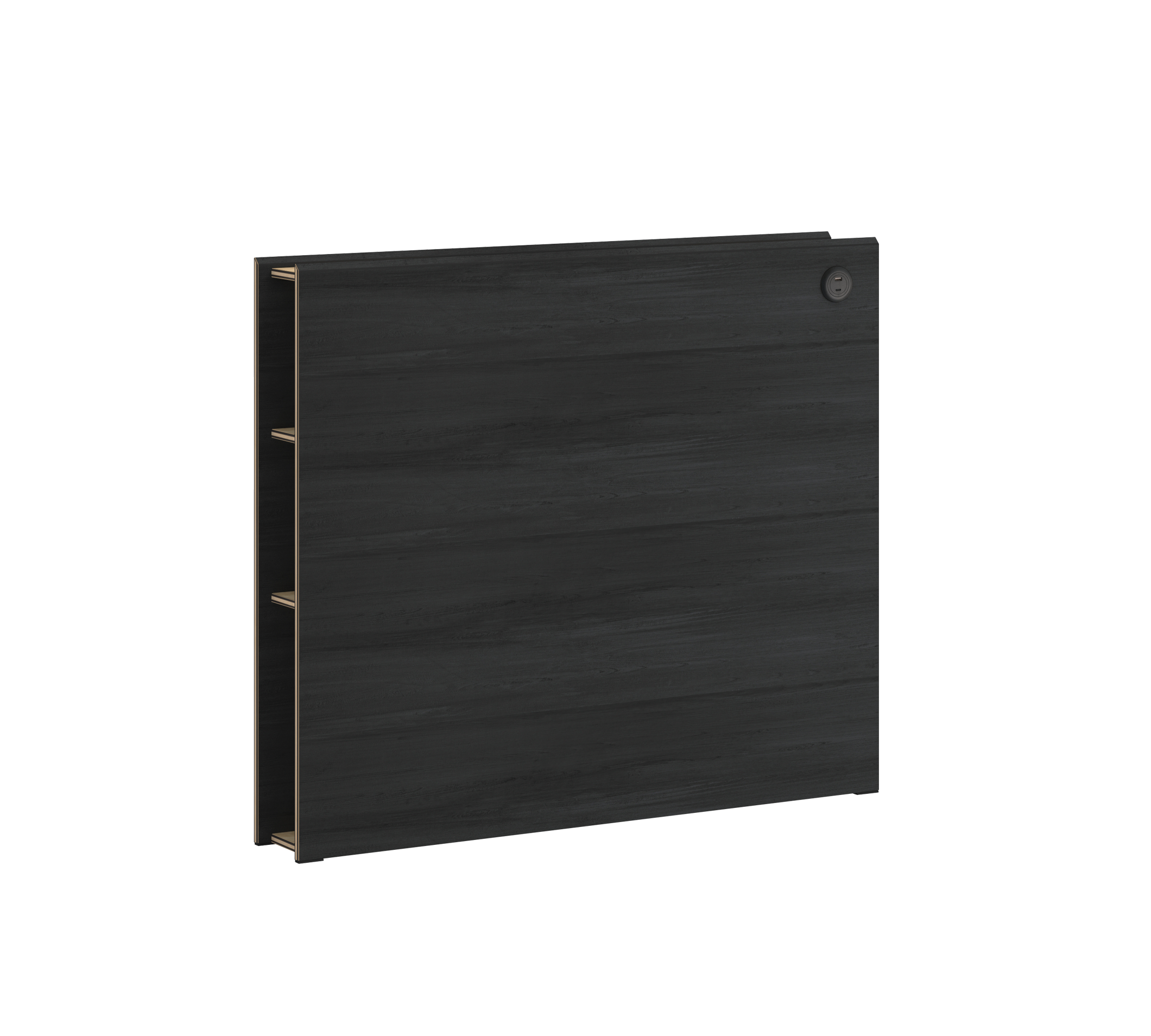 Black Kokë shtrati raft (120 cm)