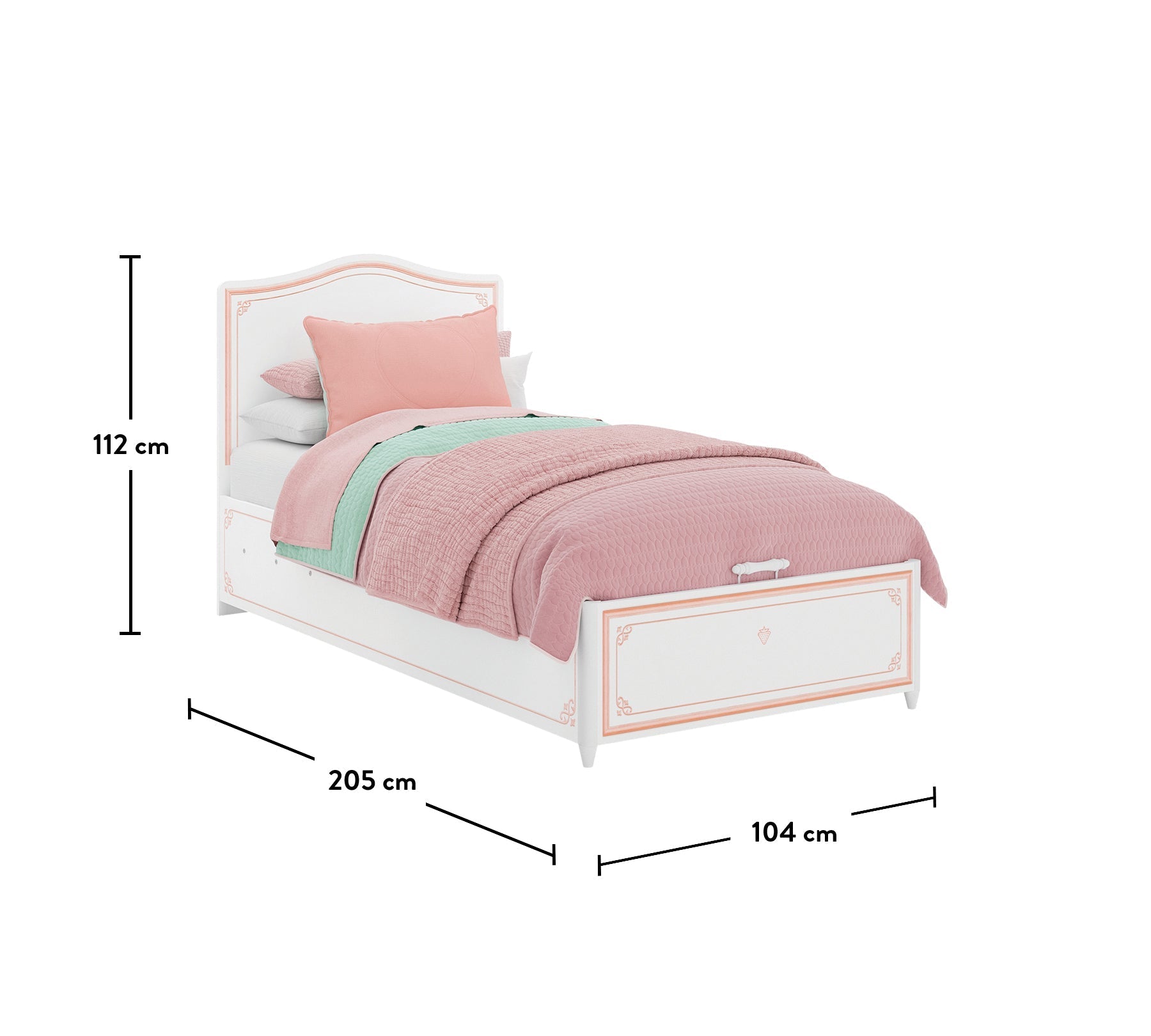 Selena Pink Shtrat me Depo (100x200 cm)