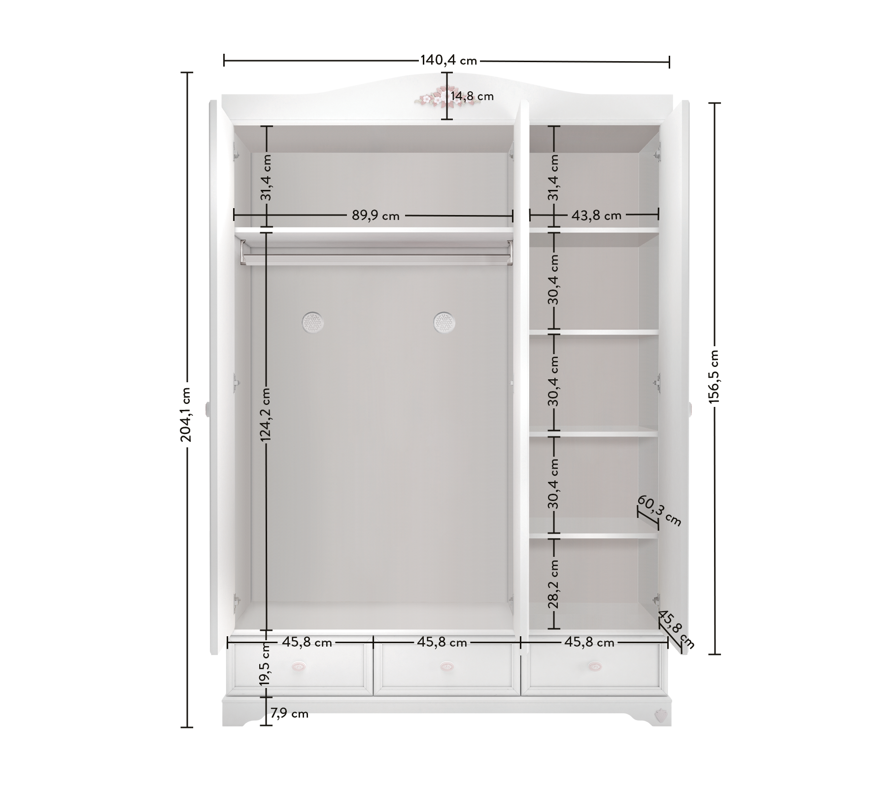 Rustic White Dollap 3 Dyer