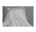Rustic White Perde Shtrati për Bebe