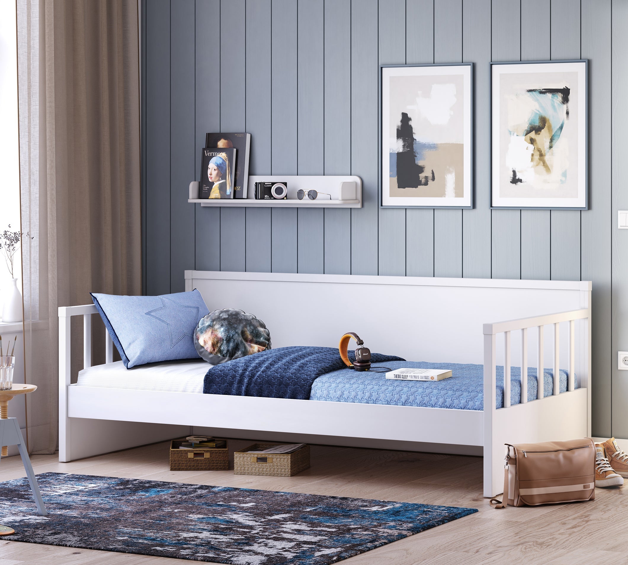 Daybed White Shtrat (100x200 cm)