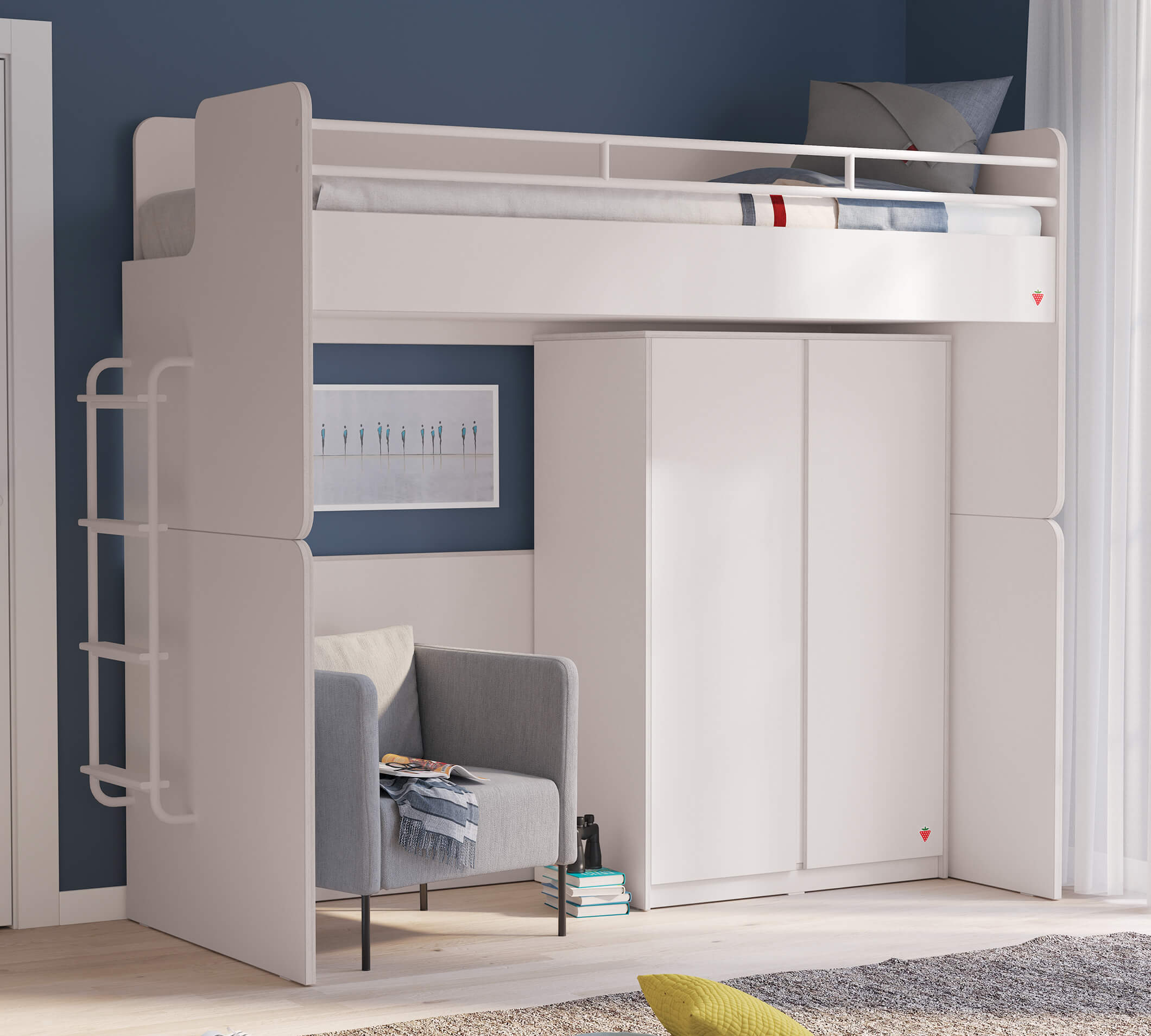 STUDIO WHITE Shkallë Metalike
