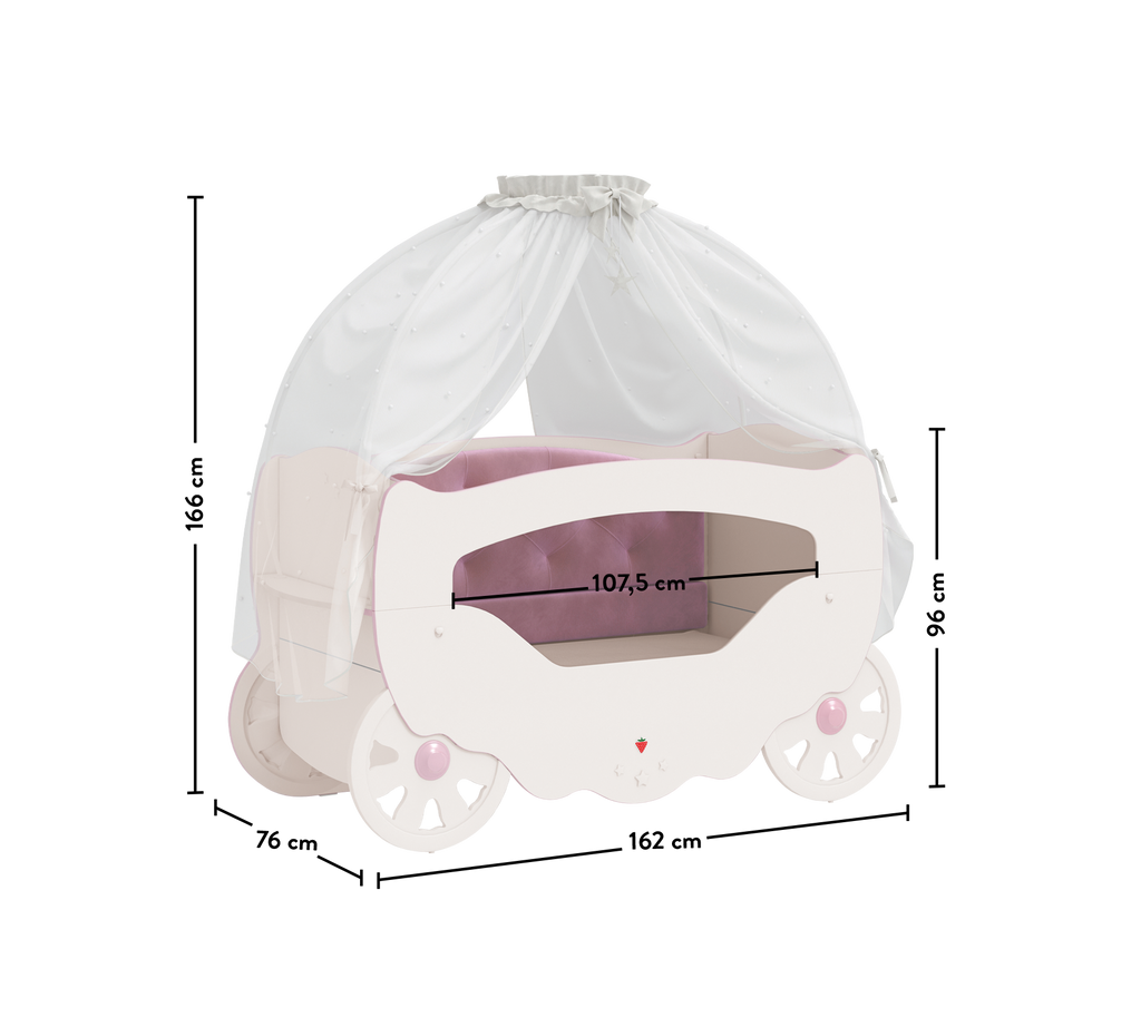 Prenses Shtrat për Bebe (70x130 cm)