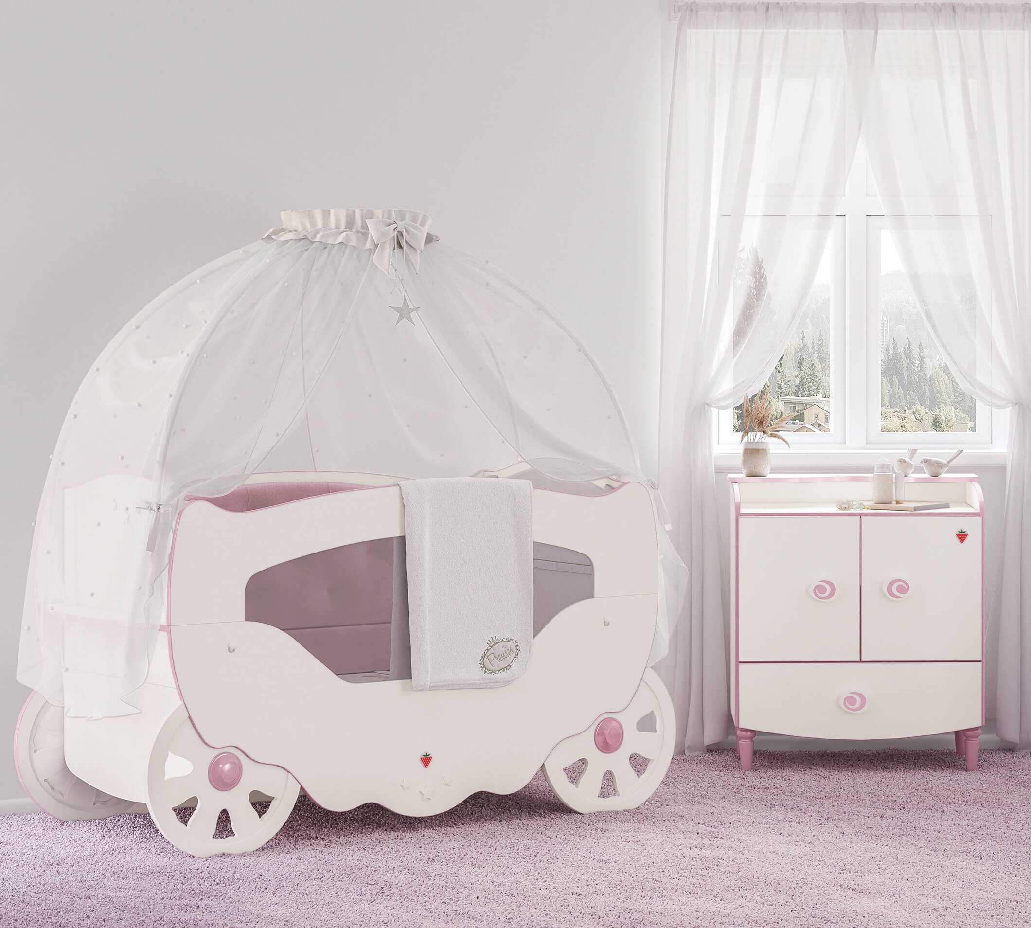 Prenses Shtrat për Bebe (70x130 cm)