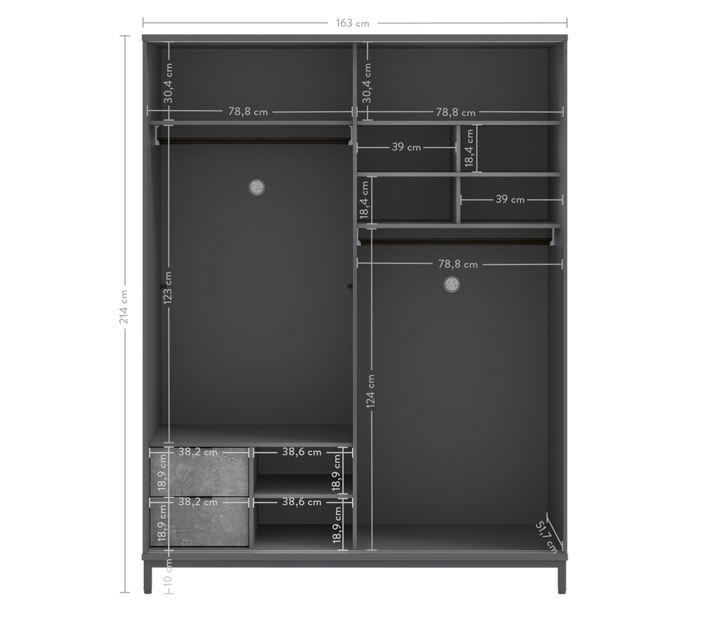 Space Gray Dollap me dyer Rrëshqitëse
