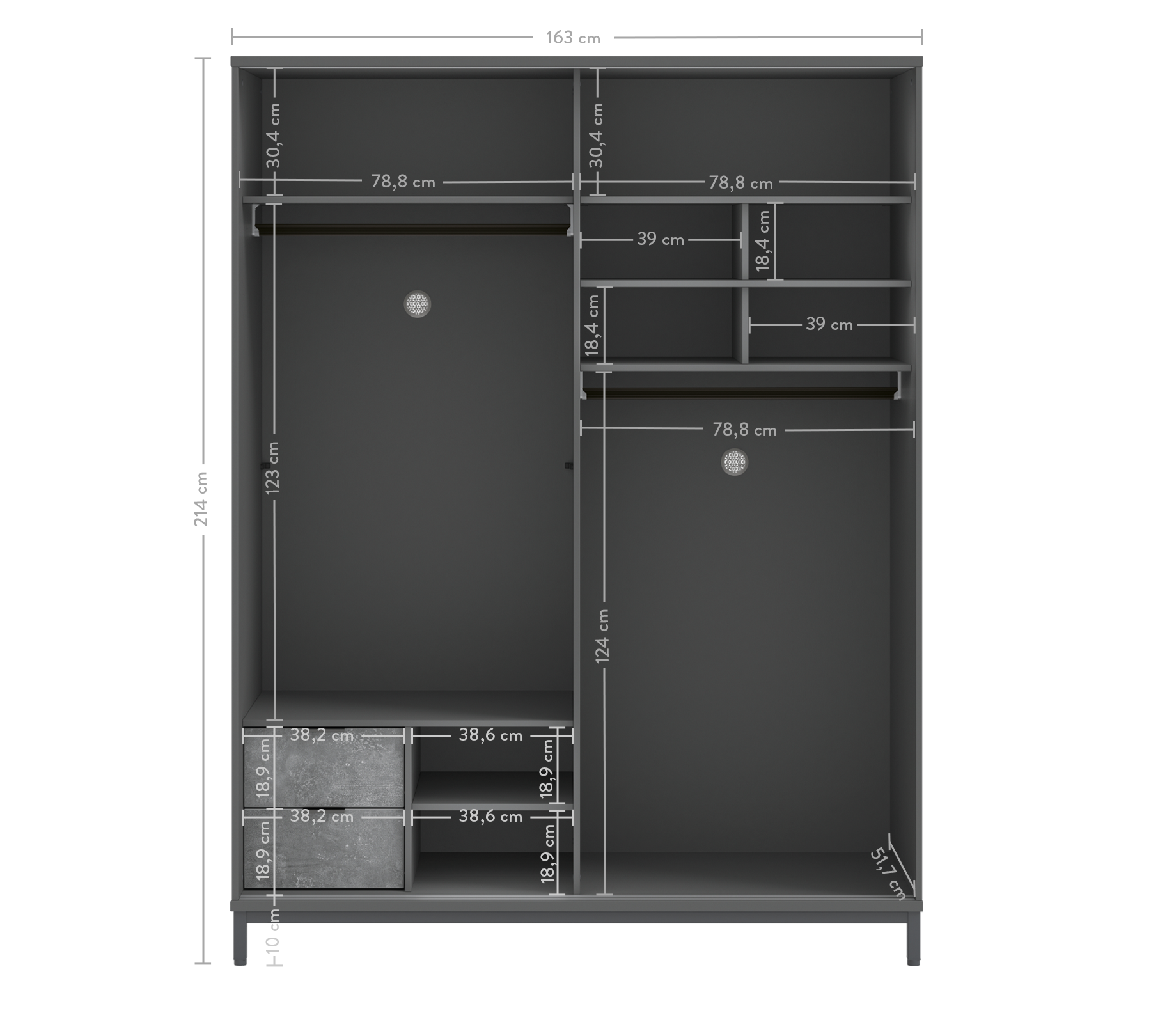 Space Gray Dollap me dyer Rrëshqitëse