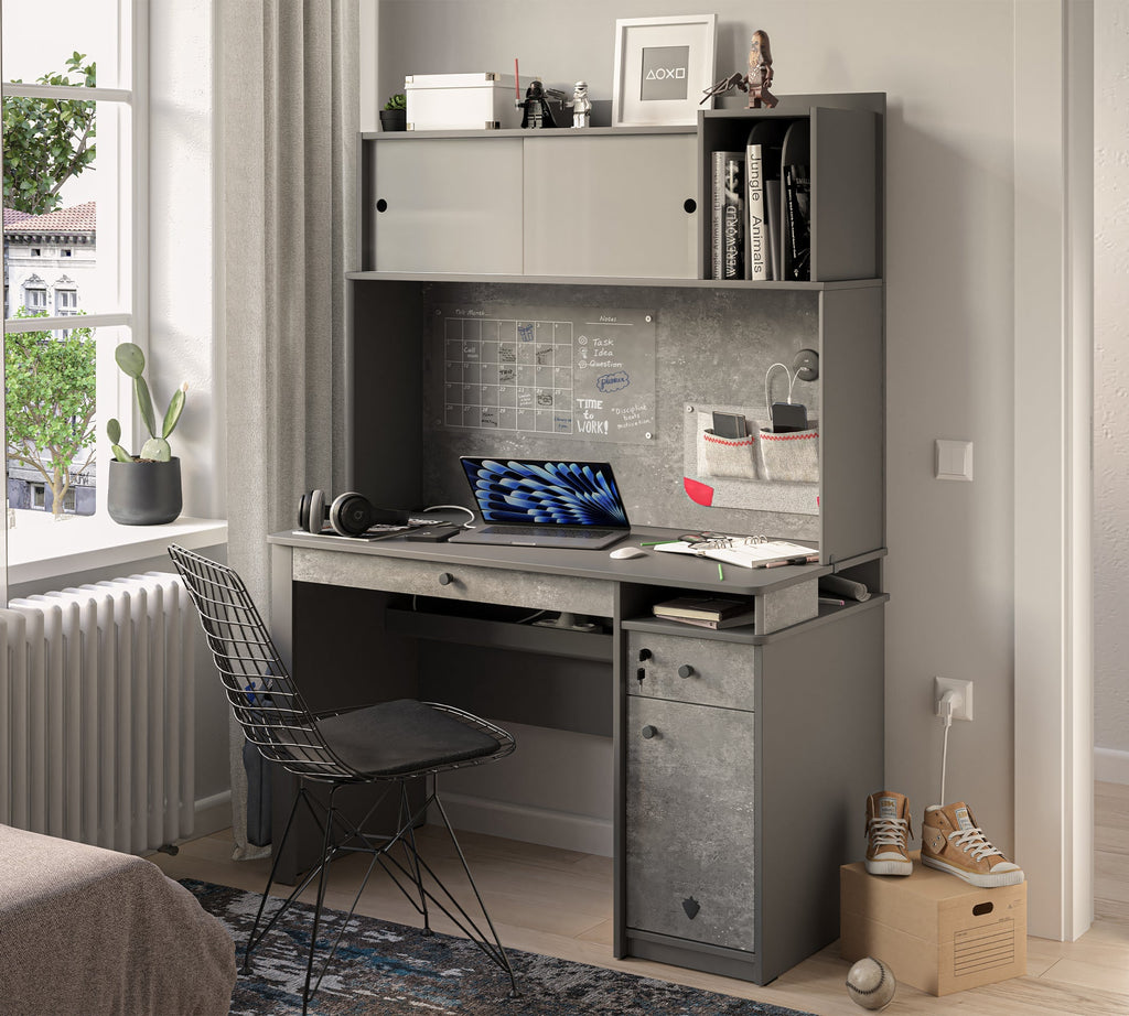Space Gray Tavolinë pune e gjerë pjesa poshtë