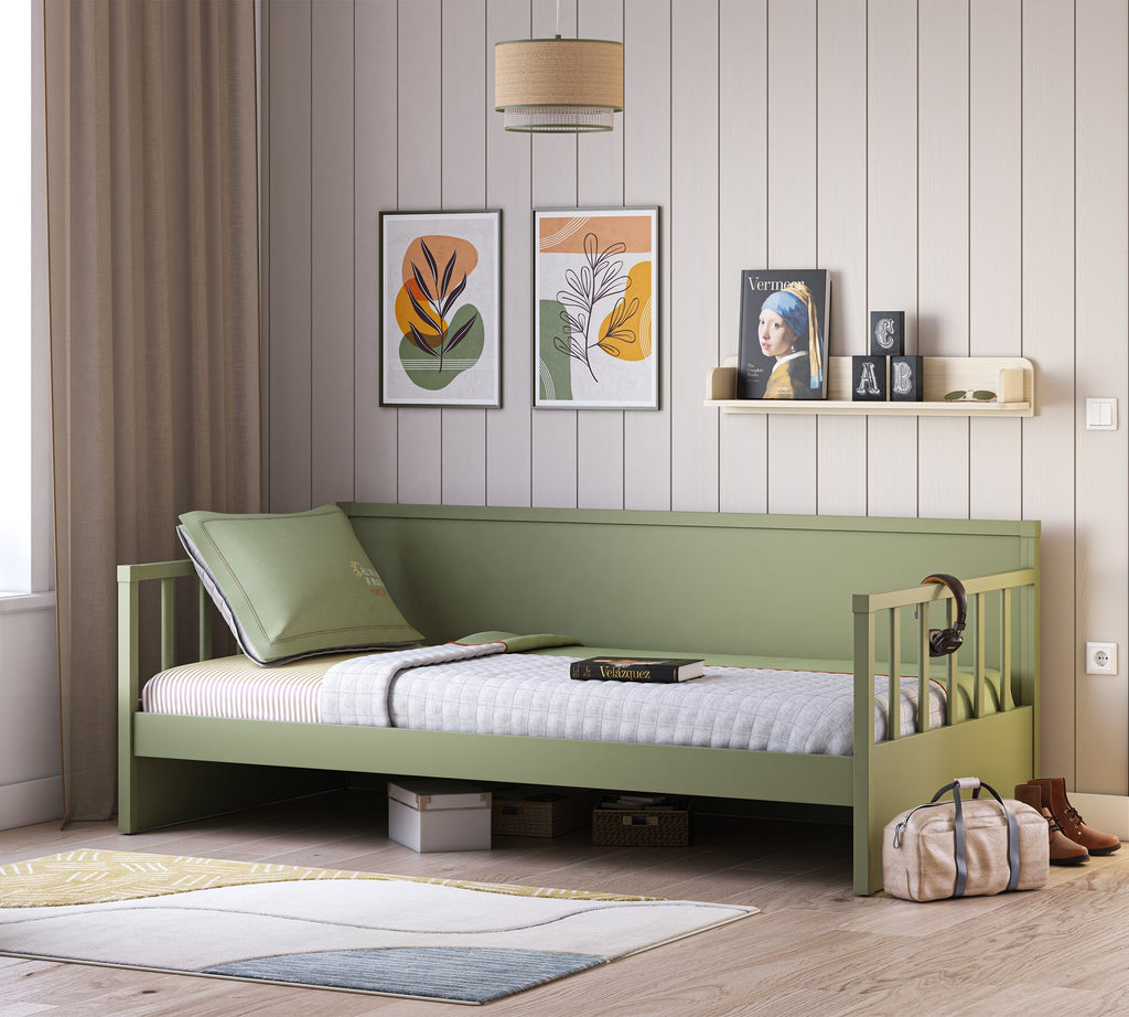 Daybed Loof Shtrat (E Gjelbërt) (100x200 cm)