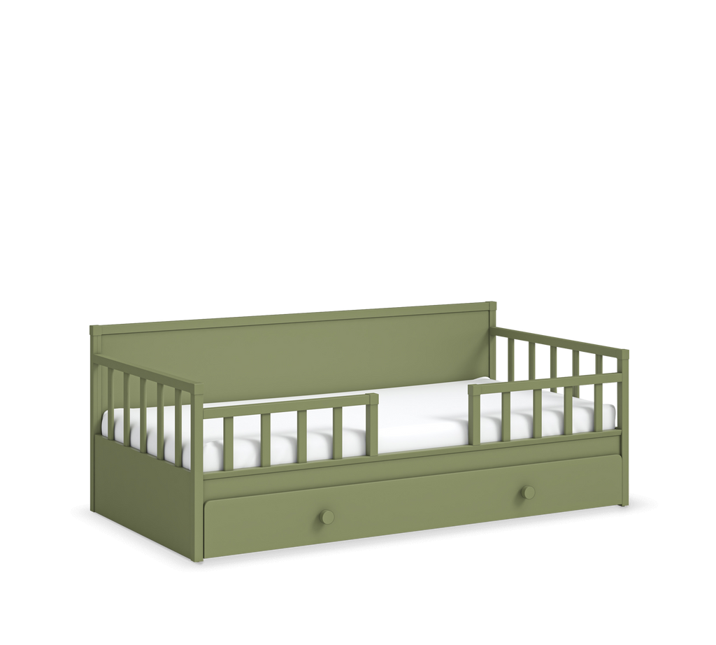 Daybed Loof Shtrat i Gjelbërt me fijoke(+Nënshtrata) (100x200 cm)