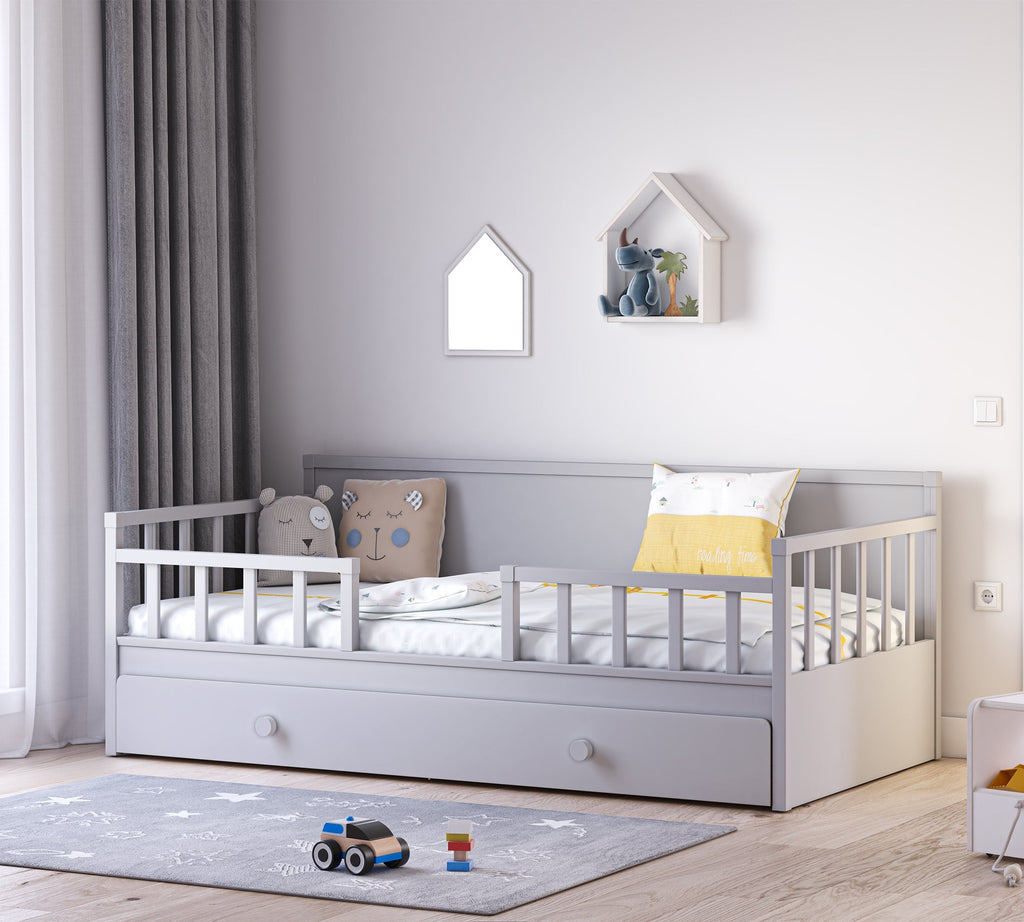 Daybed Gri Shtrat me fijoke (_Nënshtrata) (100x200 cm)