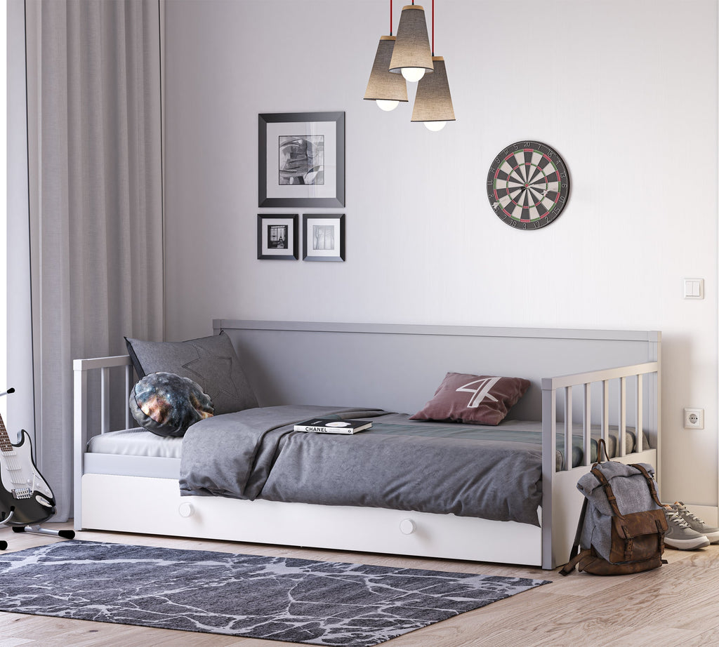 Daybed Gri Shtrat me fijoke (_Nënshtrata) (100x200 cm)