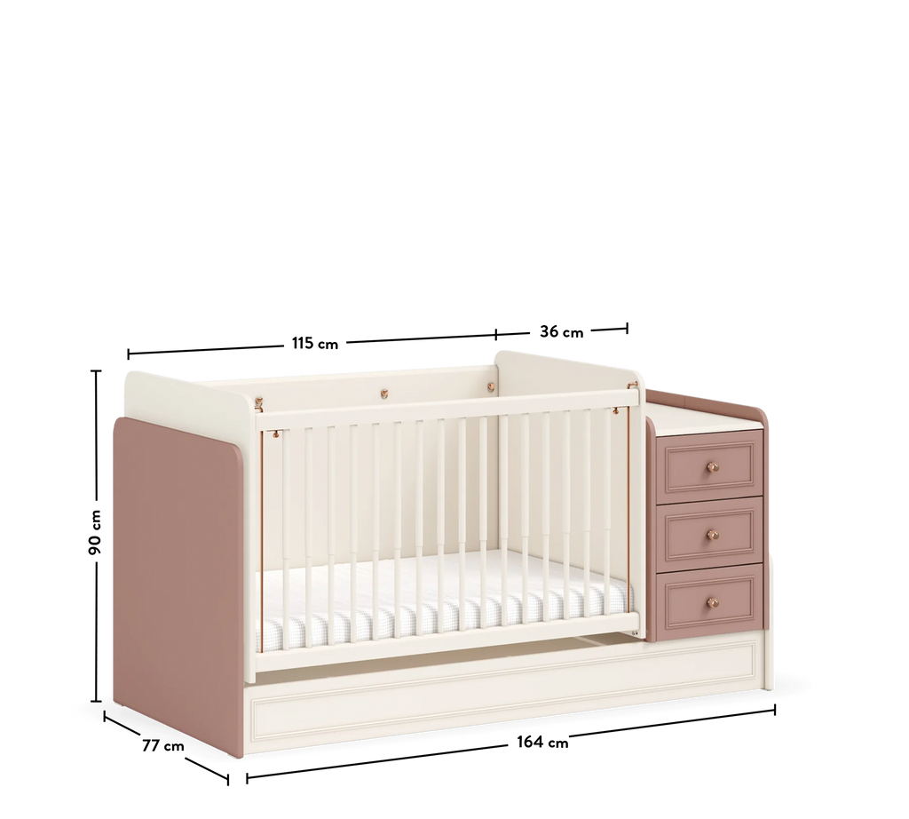 Baby Elegance Shtrat i bebave që luhatet dhe shëndrrohet