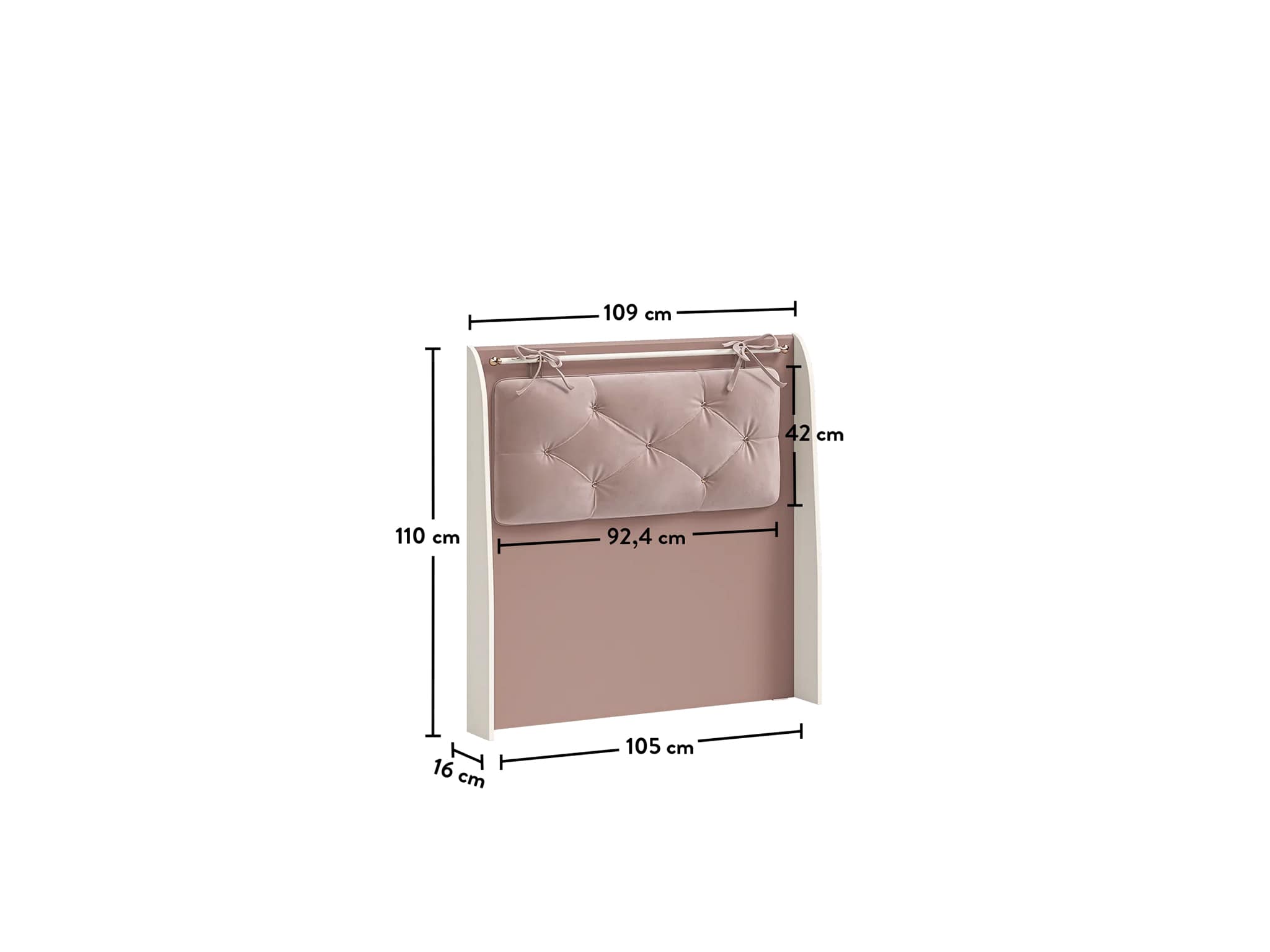 Elegance Kokë shtrati me varëse (100 cm)
