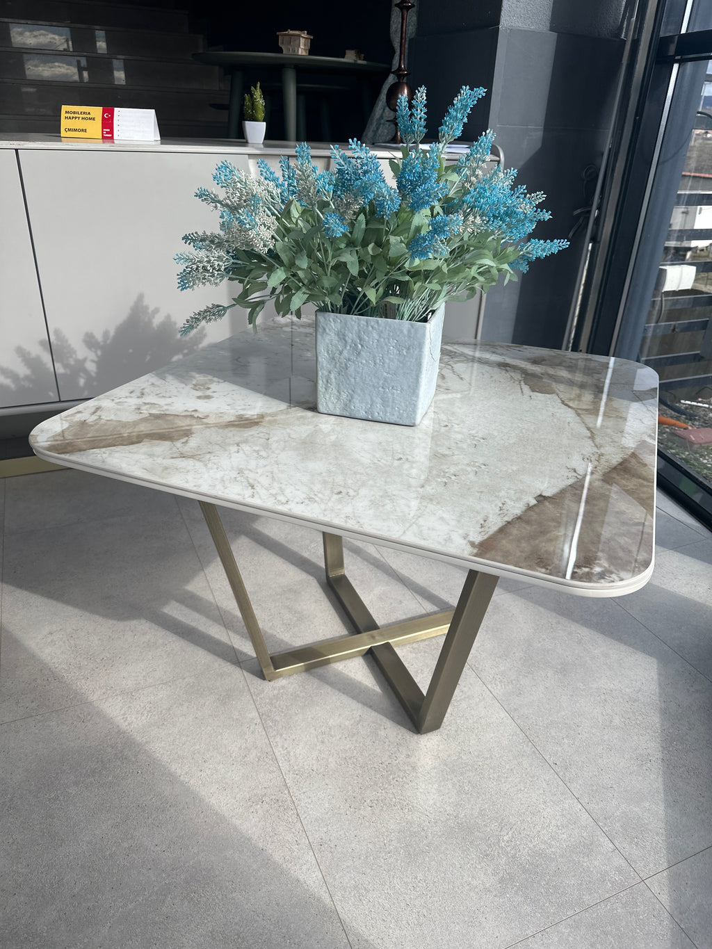 Patigonia Tavolin mesi 80x80 krem ​​kafe