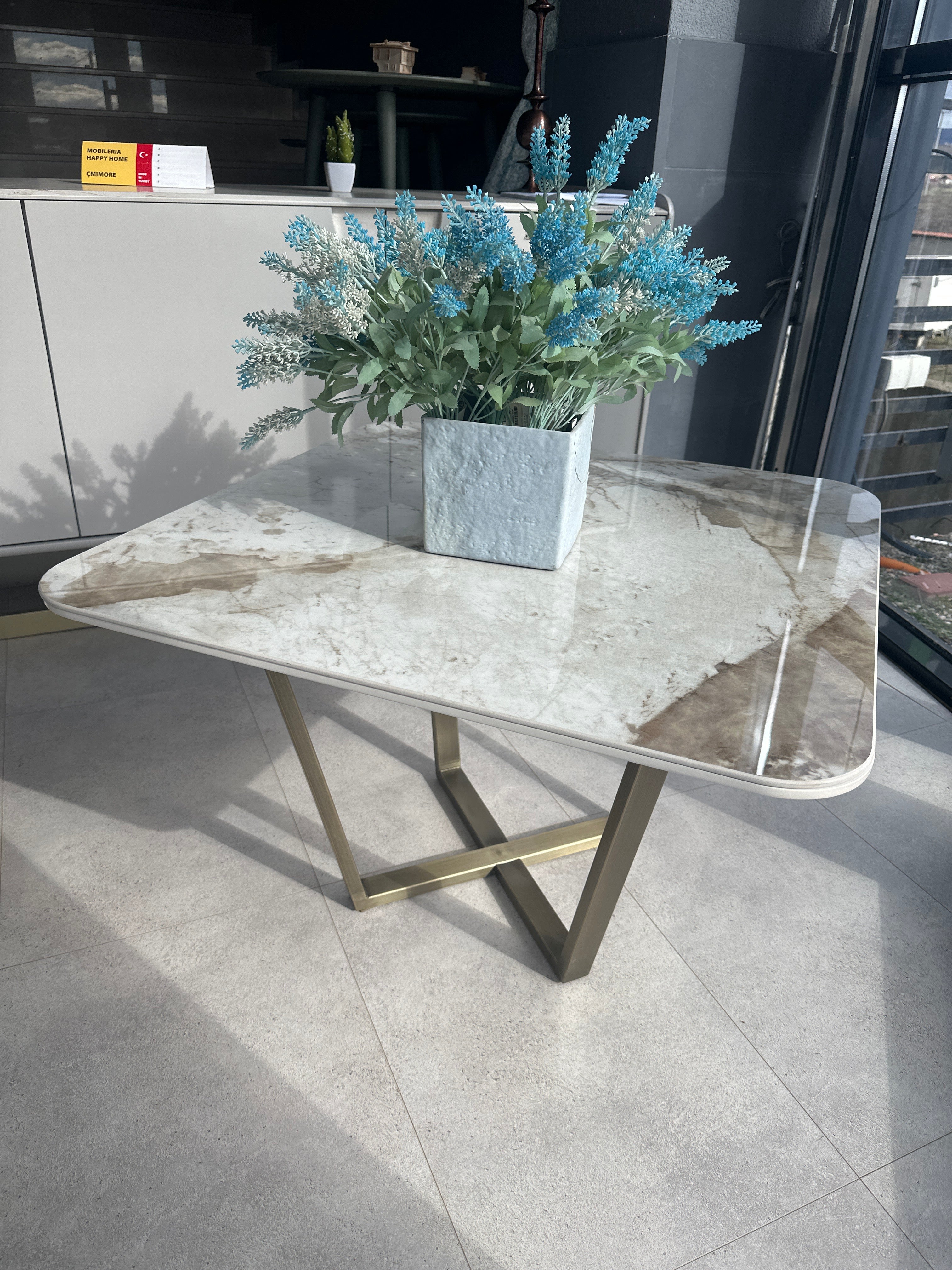 Patigonia Tavolin mesi 80x80 krem ​​kafe